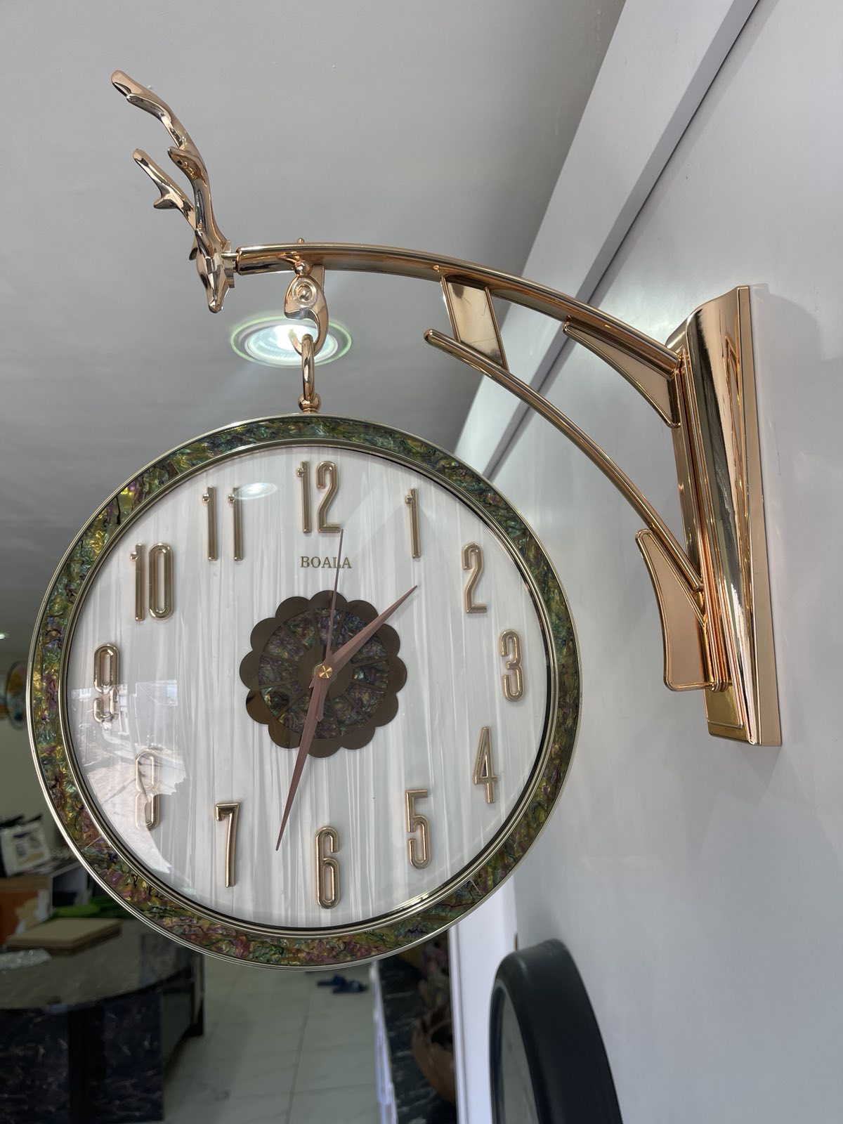 Elegant Double-Sided Luxury Wall Clock