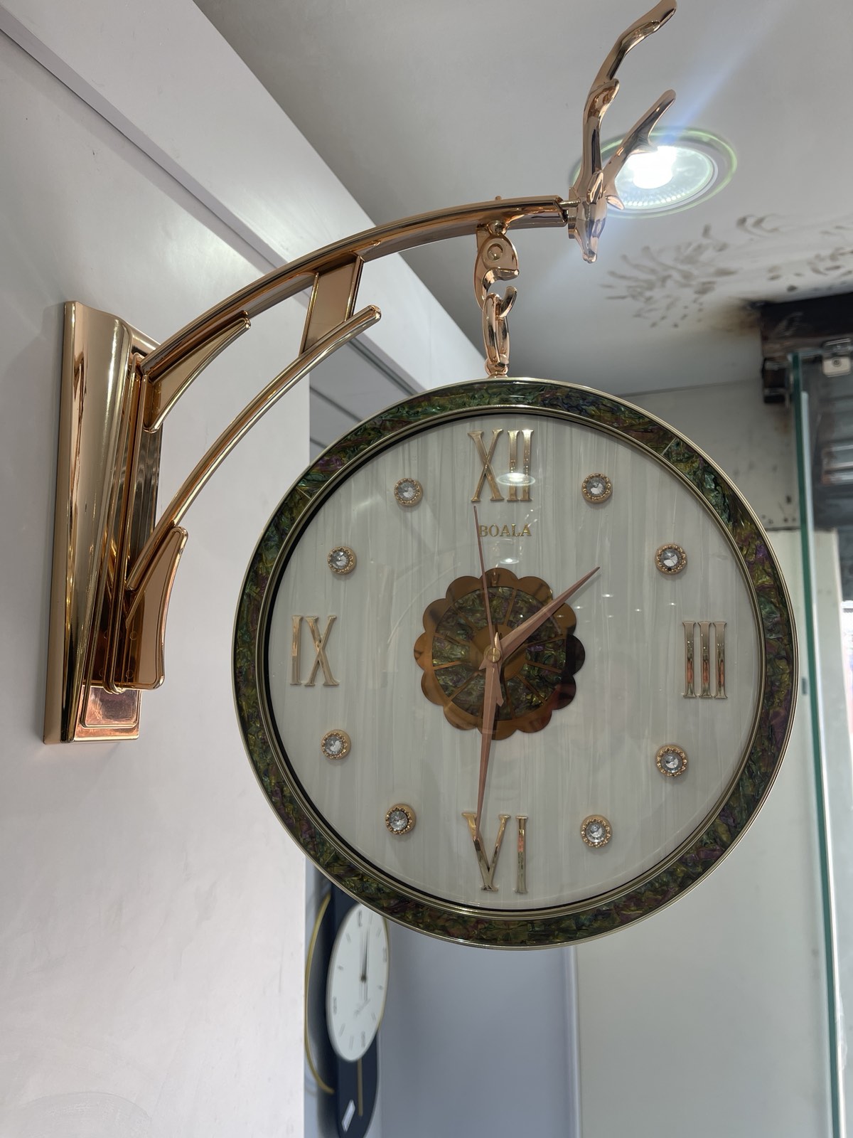 Elegant Double-Sided Luxury Wall Clock