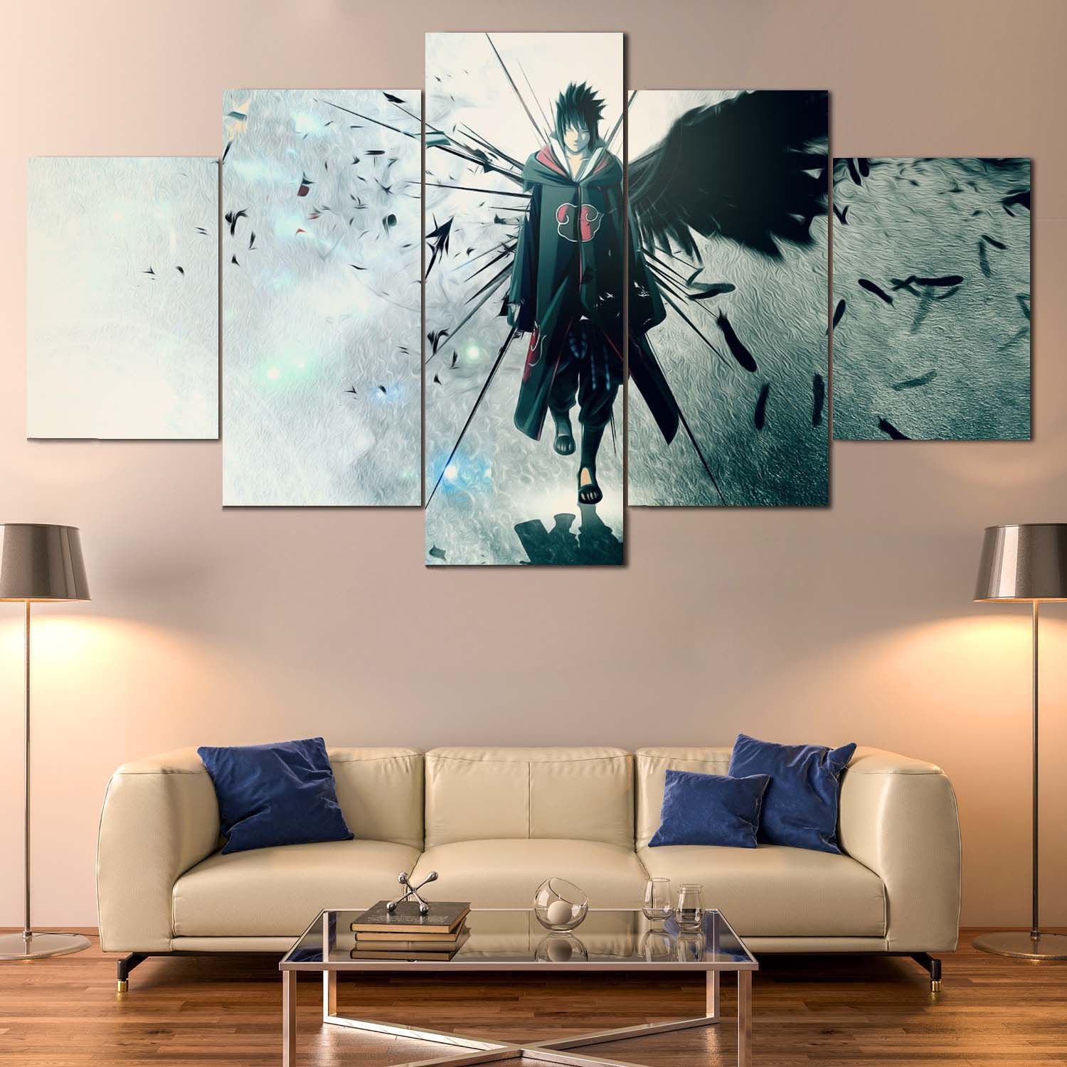 Anime Magic Five Panel Canvas.