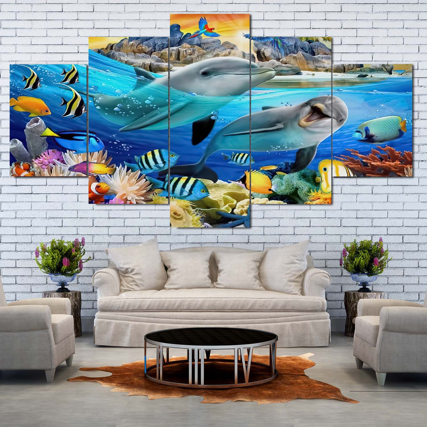 🐠 5 Panel Fish Canvas