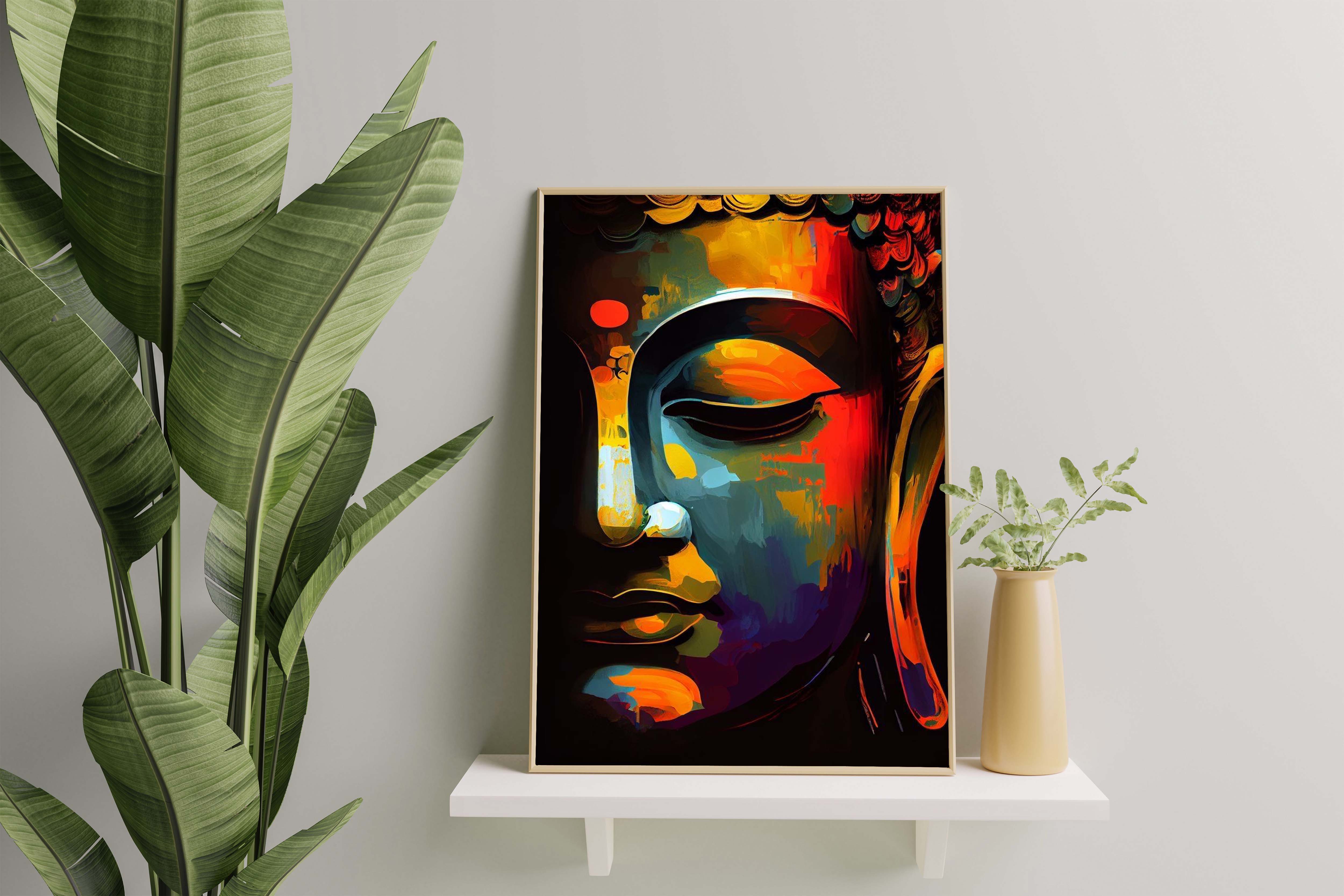 Gautam Buddha Wall Mural –Peace, Wisdom & Serenity