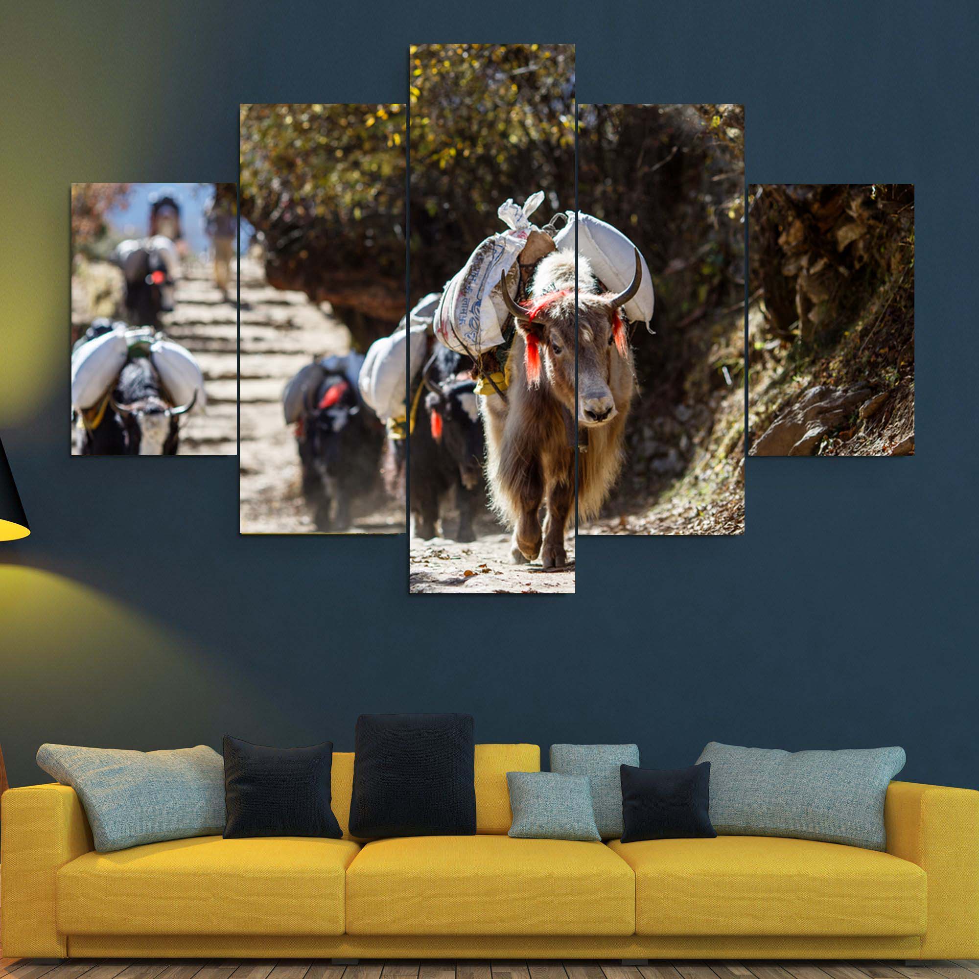 🐾 Animal 5-Panel Canvas 🌿