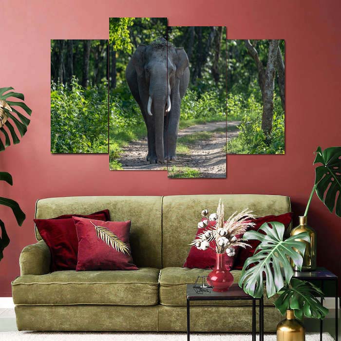 Animal 4 Panel Canvas