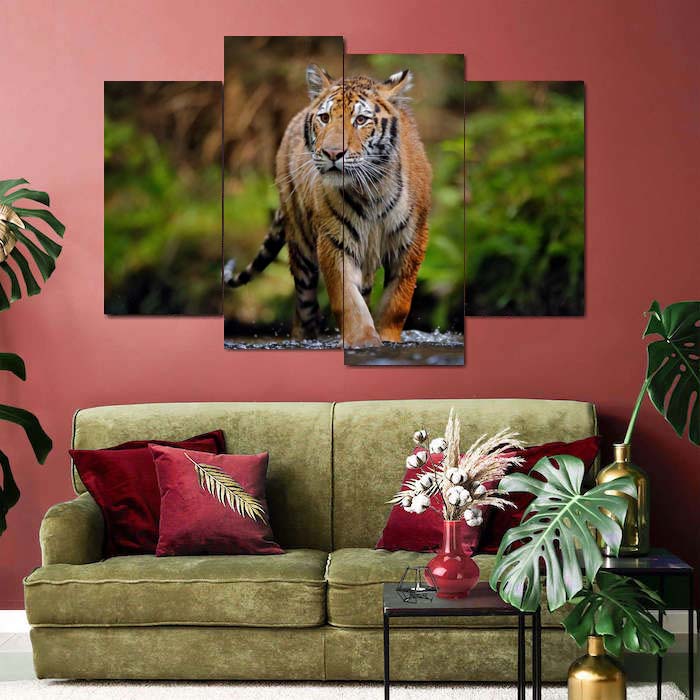 Animal 4 Panel Canvas