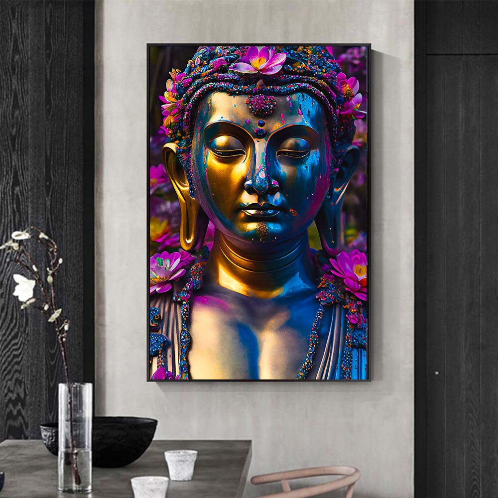 Gautam Buddha Wall Mural –Peace, Wisdom & Serenity
