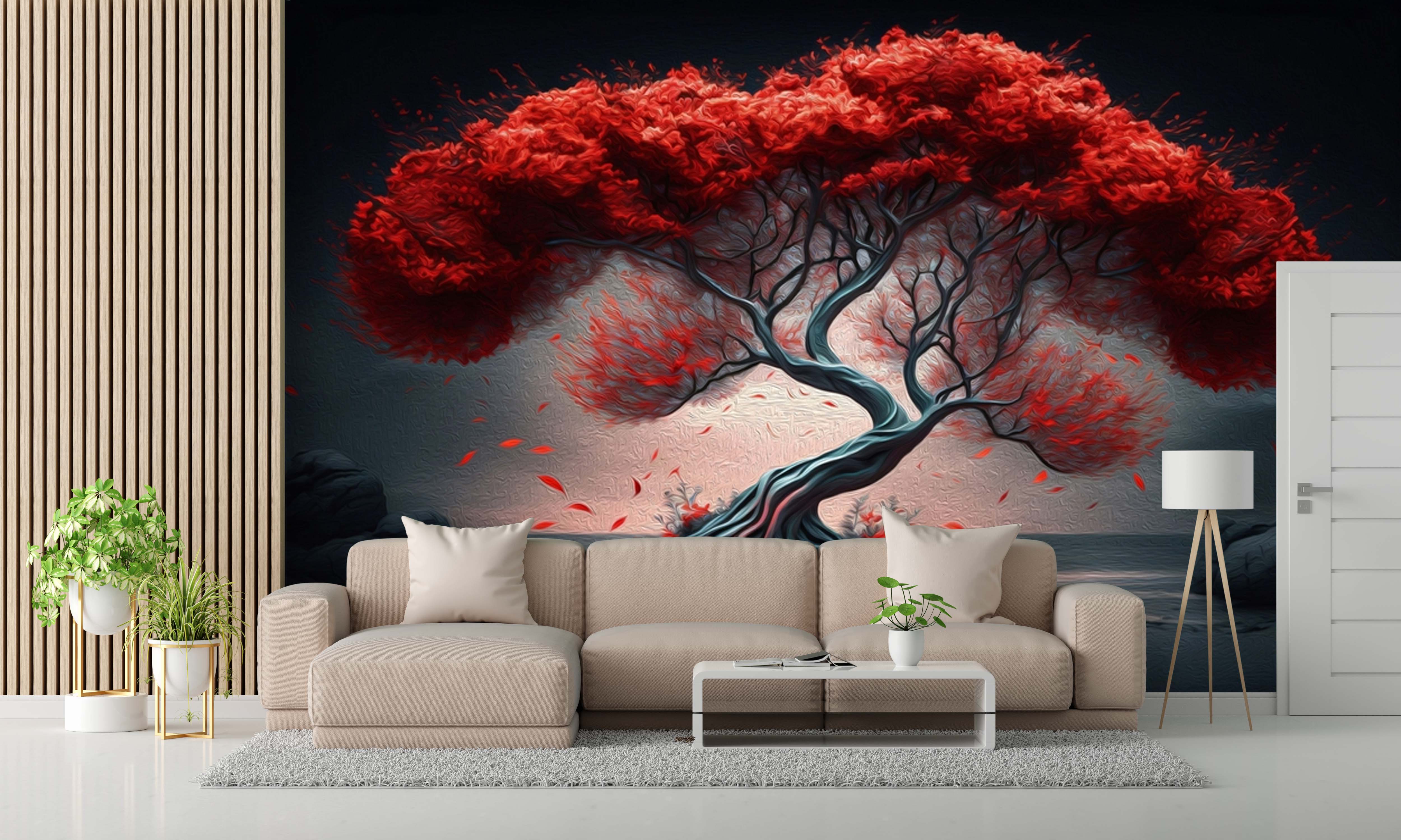 🌳 Bring Nature into Your Space with Tree Wall Mural! 🌿