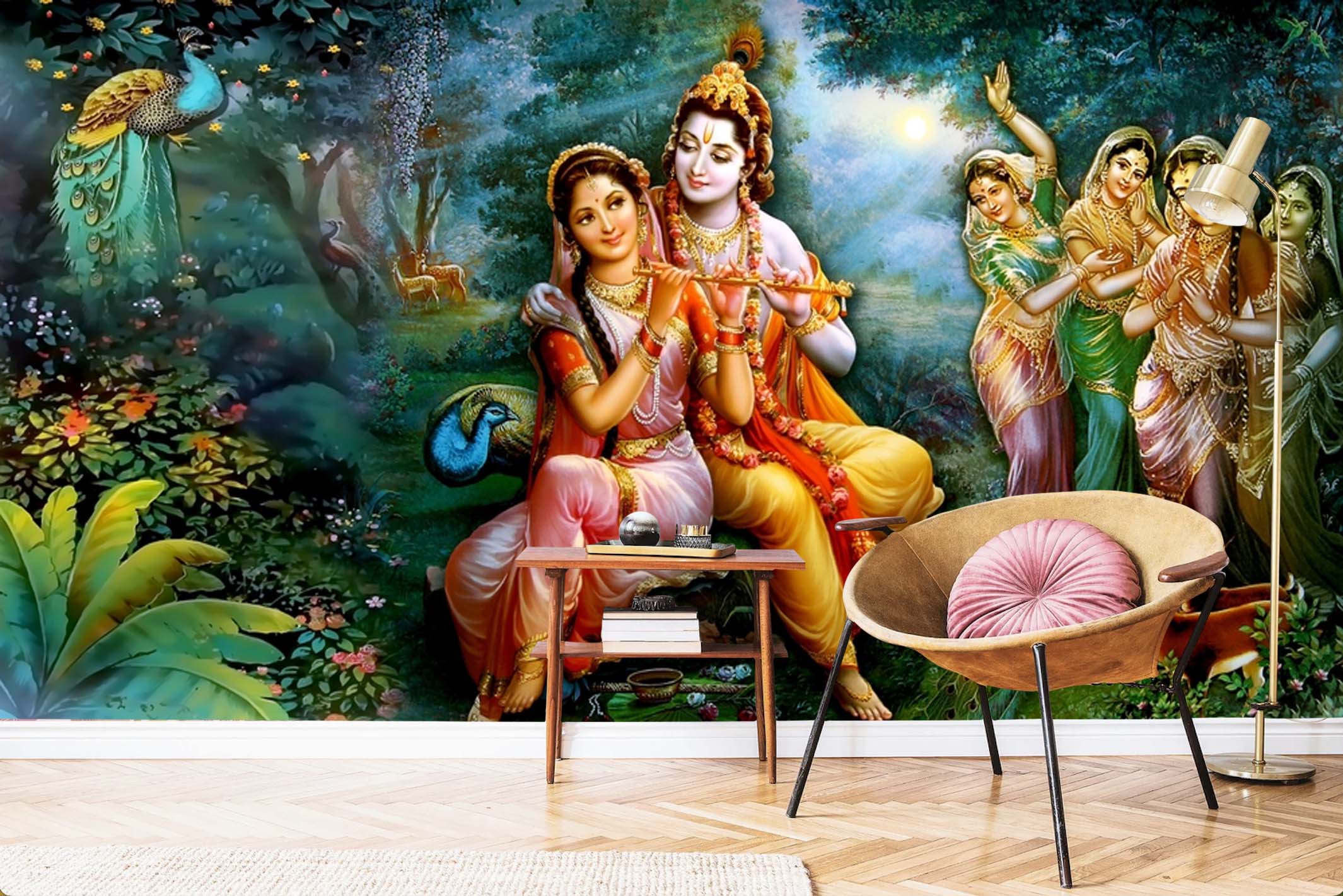 God Krishna Wall Mural.