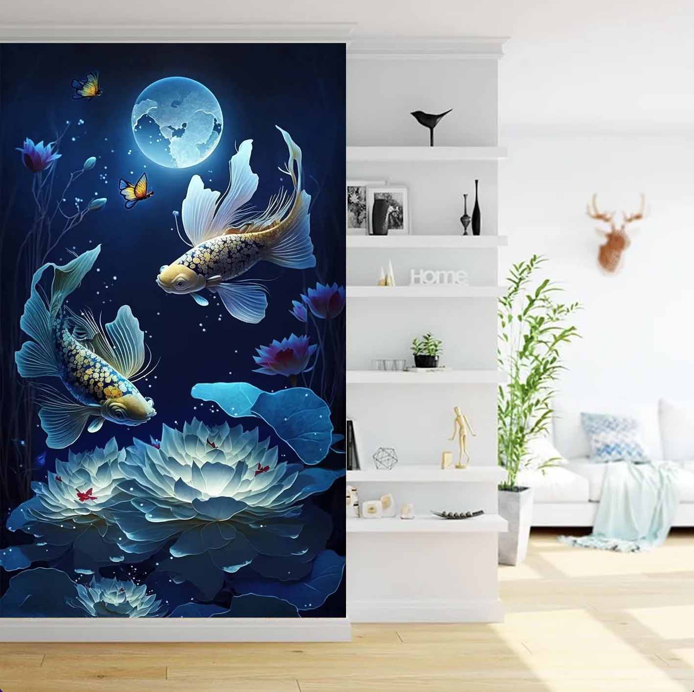 Stunning Fish Wall Mural” 🐠 Vibrant Underwater Theme: Adds a refreshing ocean vibe to any room.