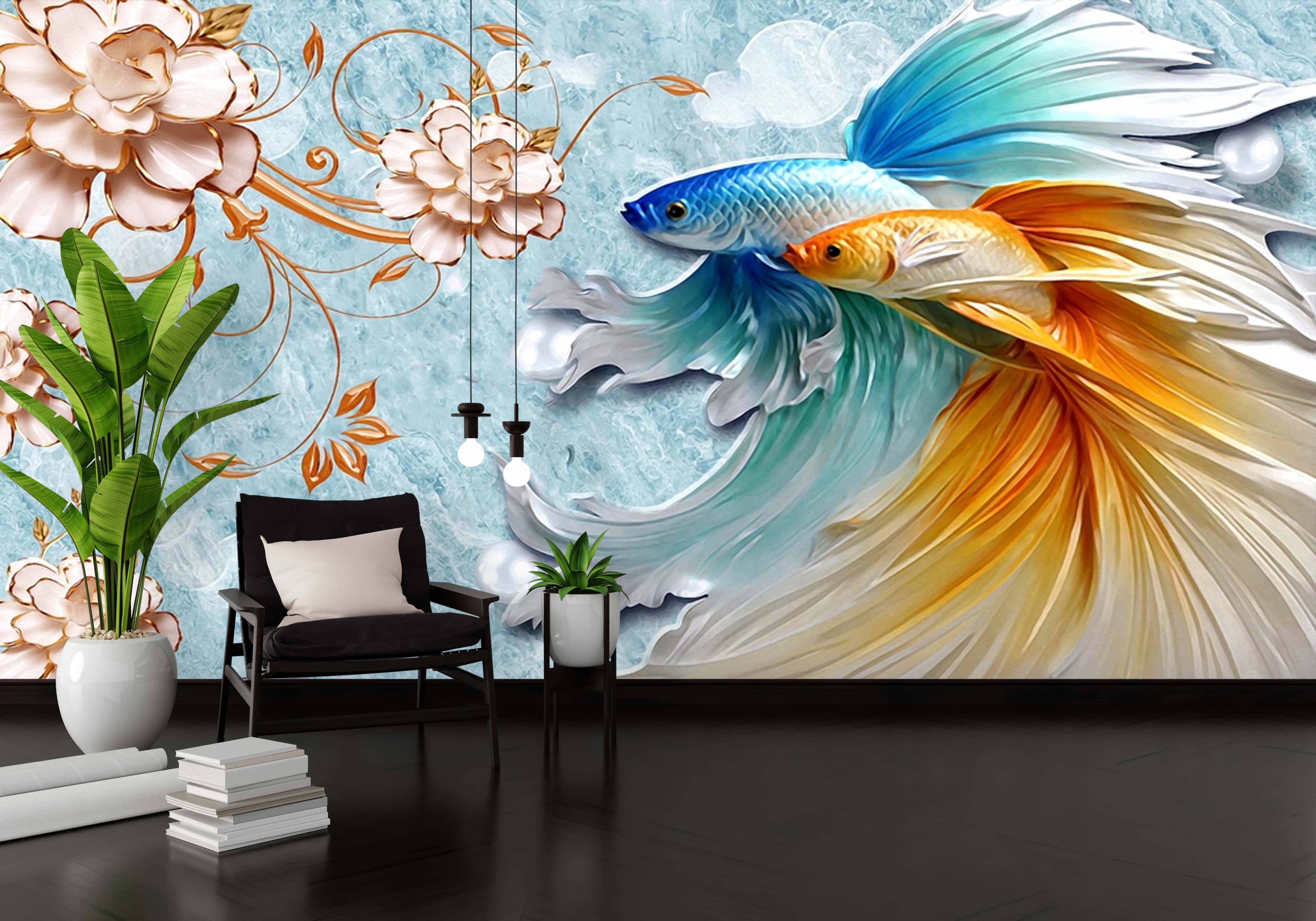 Bring Life and Freshness to your Walls with our Fish Wall Mural