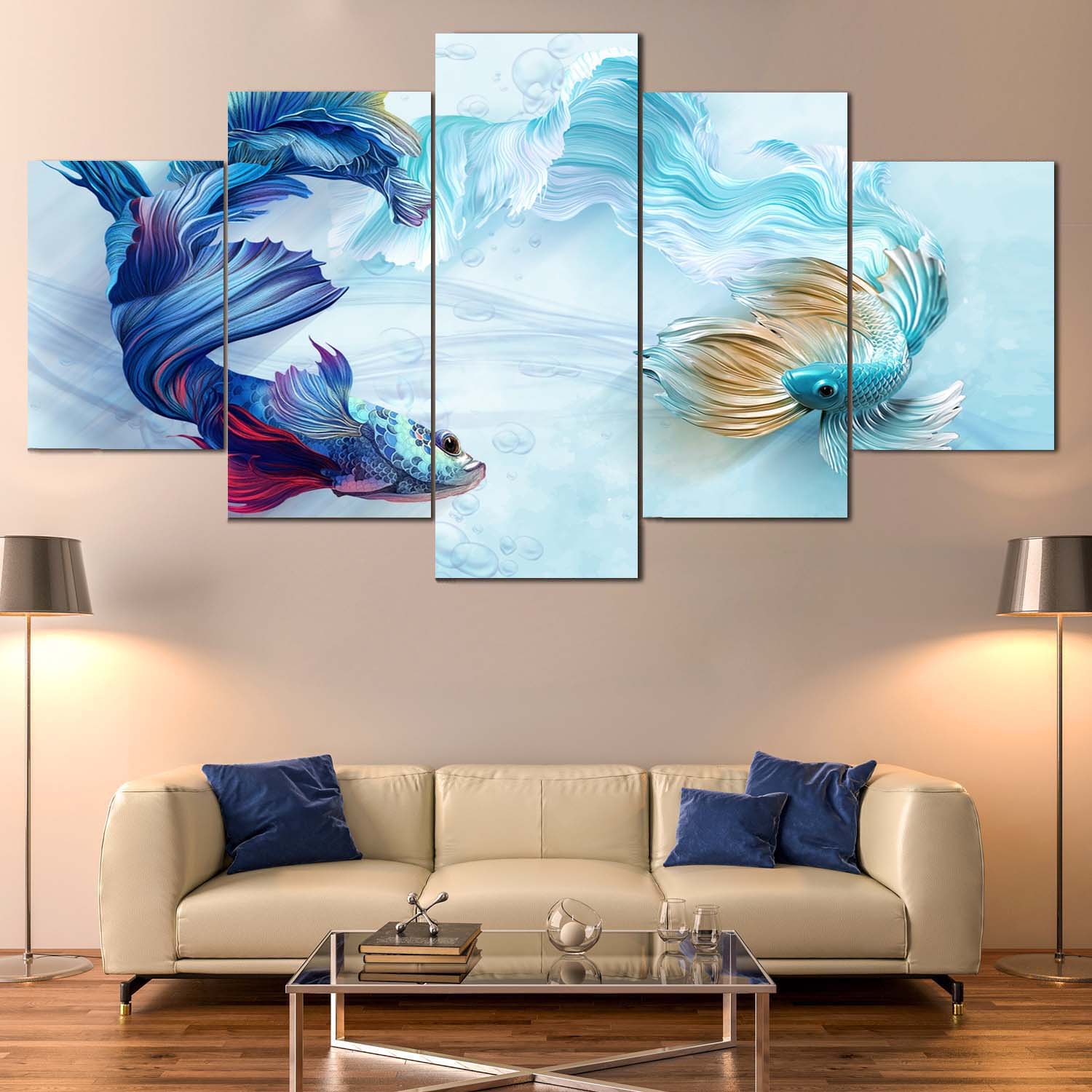 🐠 5 Panel Fish Canvas