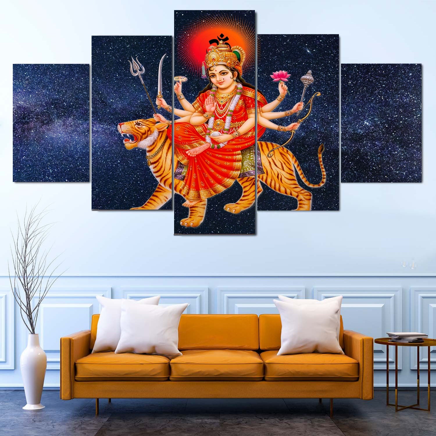 Durga Mata 5-Panel Canvas