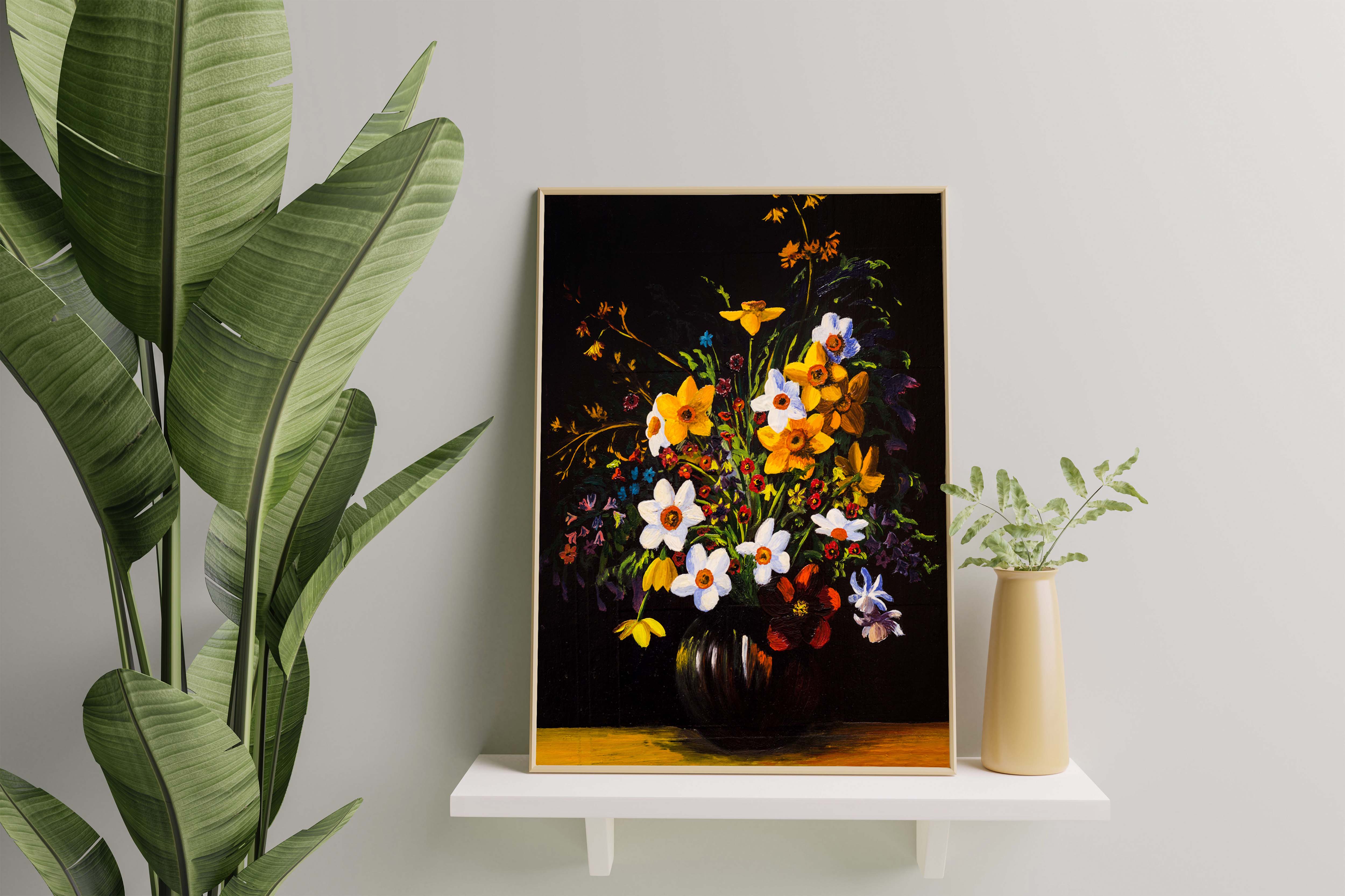 Flower Single Panel Canvas – Add Natural Beauty to Your Walls 🌸