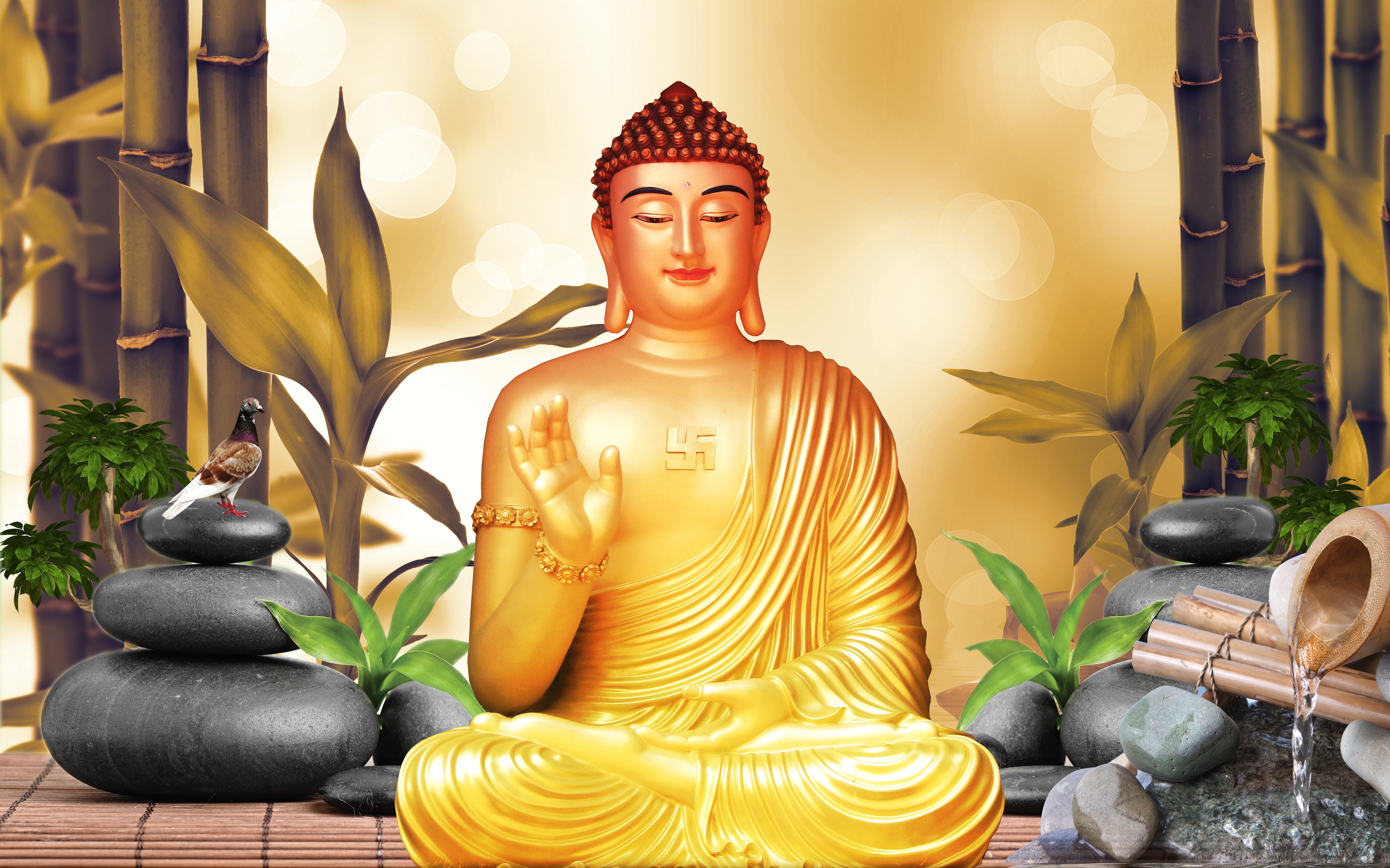 Gautam Buddha Single Panel Canvas