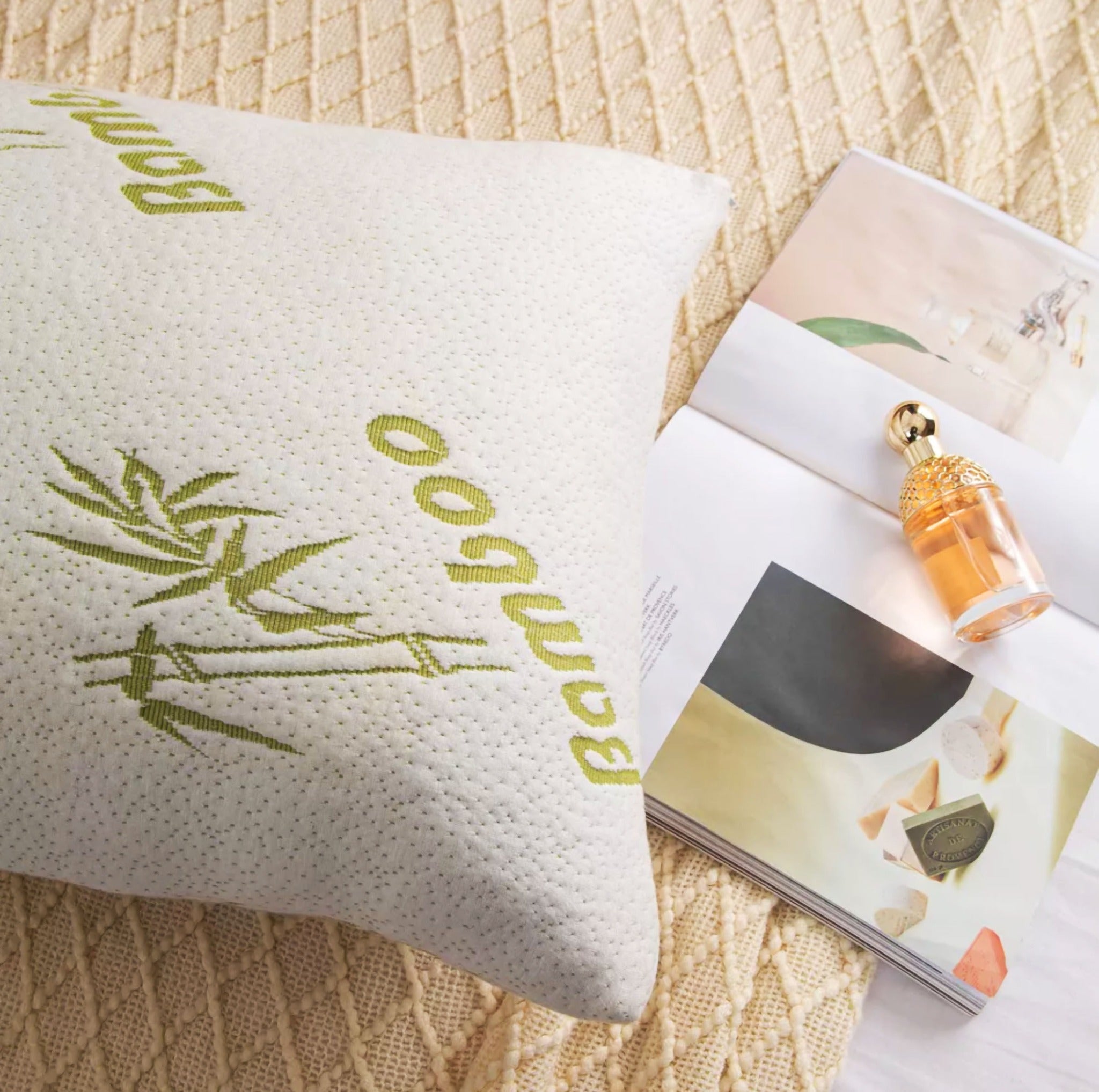 Bamboo Pillow – Soft, Hygienic & Skin-Friendly Comfort Size: 74 X 52 CM