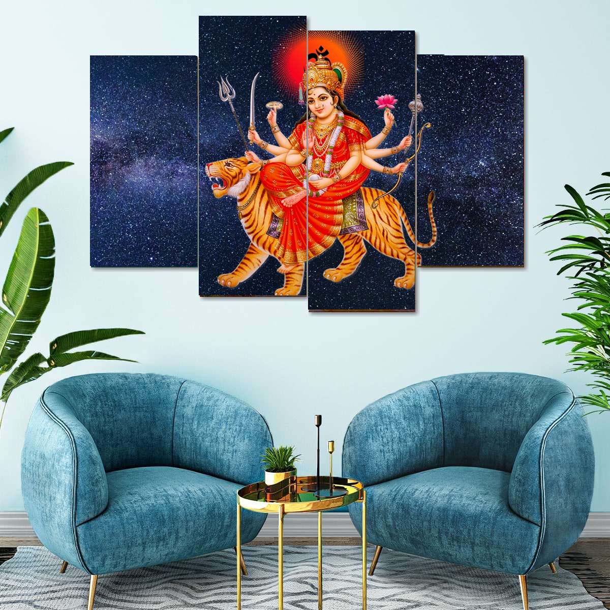 Durga Mata 5-Panel Canvas
