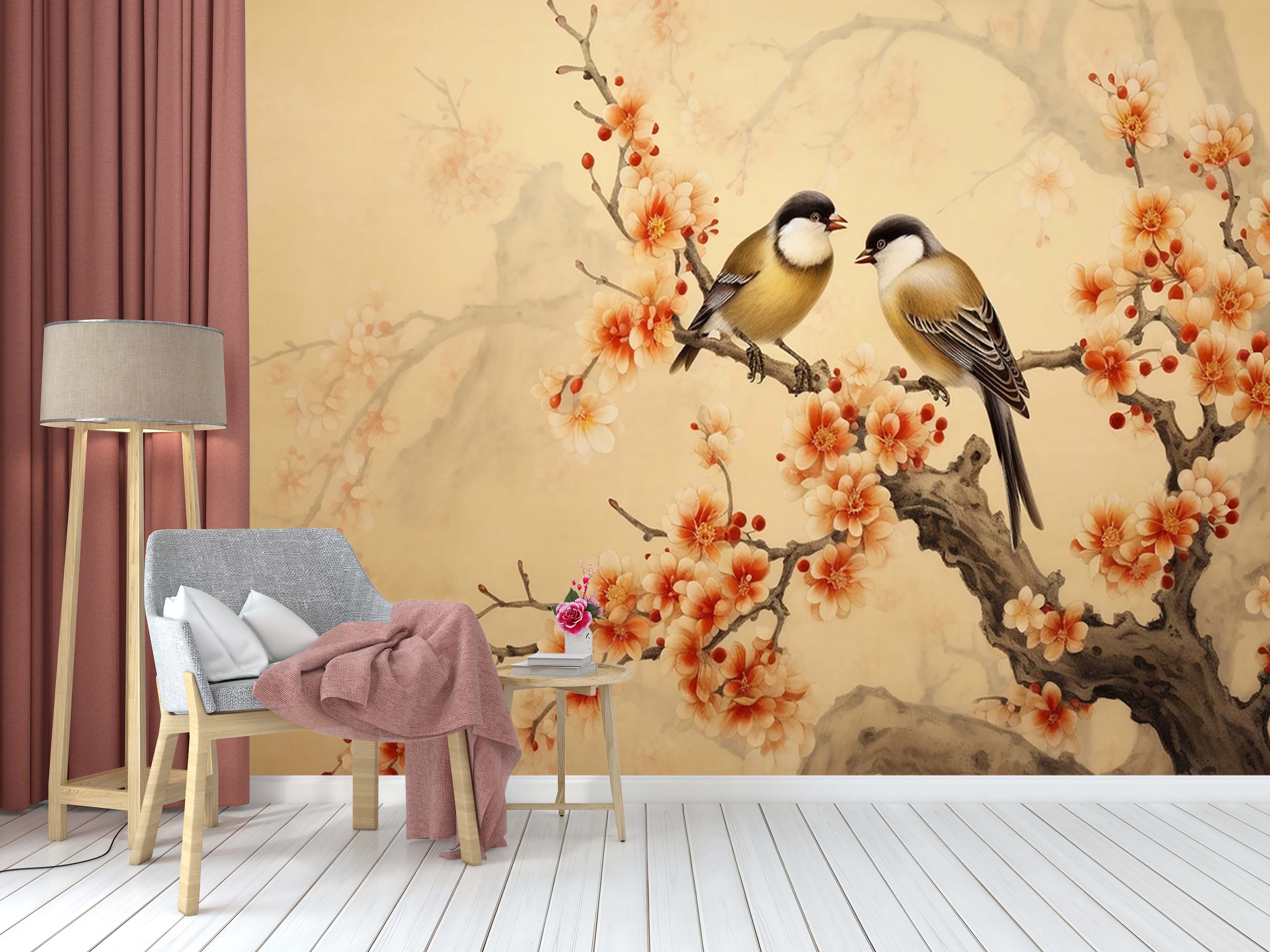 🕊️ Beautiful Bird Wall Mural – Nature on Your Wall 🕊️