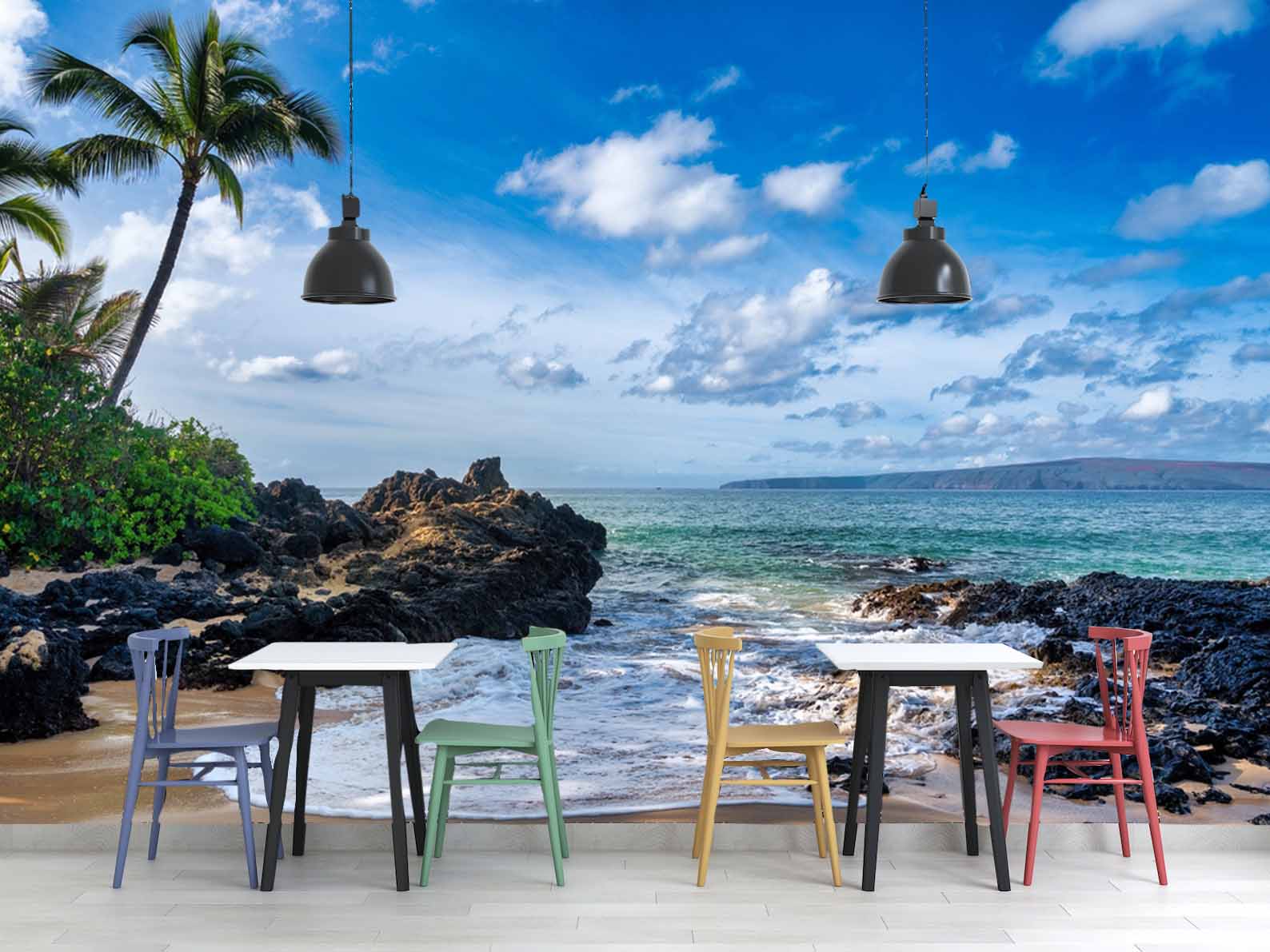 🌴 A beach coconut wall mural is perfect for creating a peaceful, refreshing, and tropical escape at home or commercial spaces.