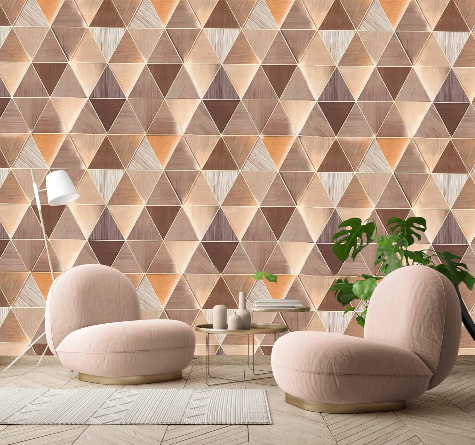 Geometric Triangle Pattern Wallpaper 💥