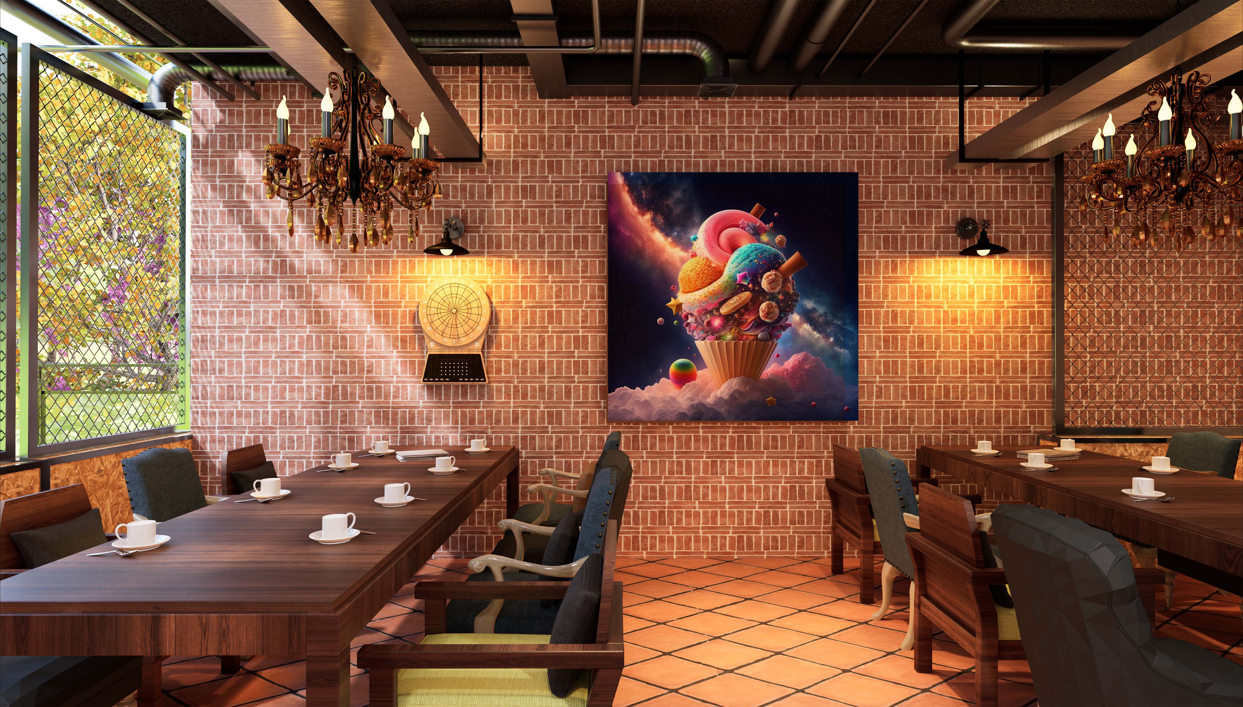 ☕ Cafe Canvas Wall ☕