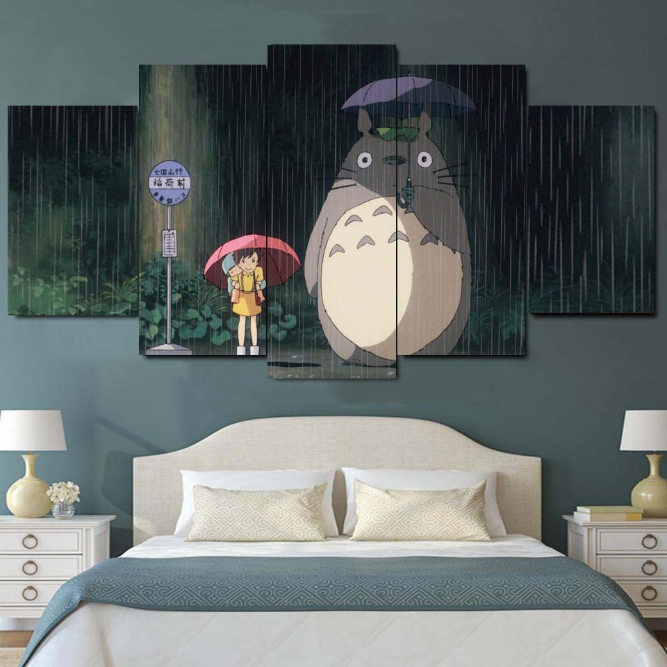 Anime Magic Five Panel Canvas