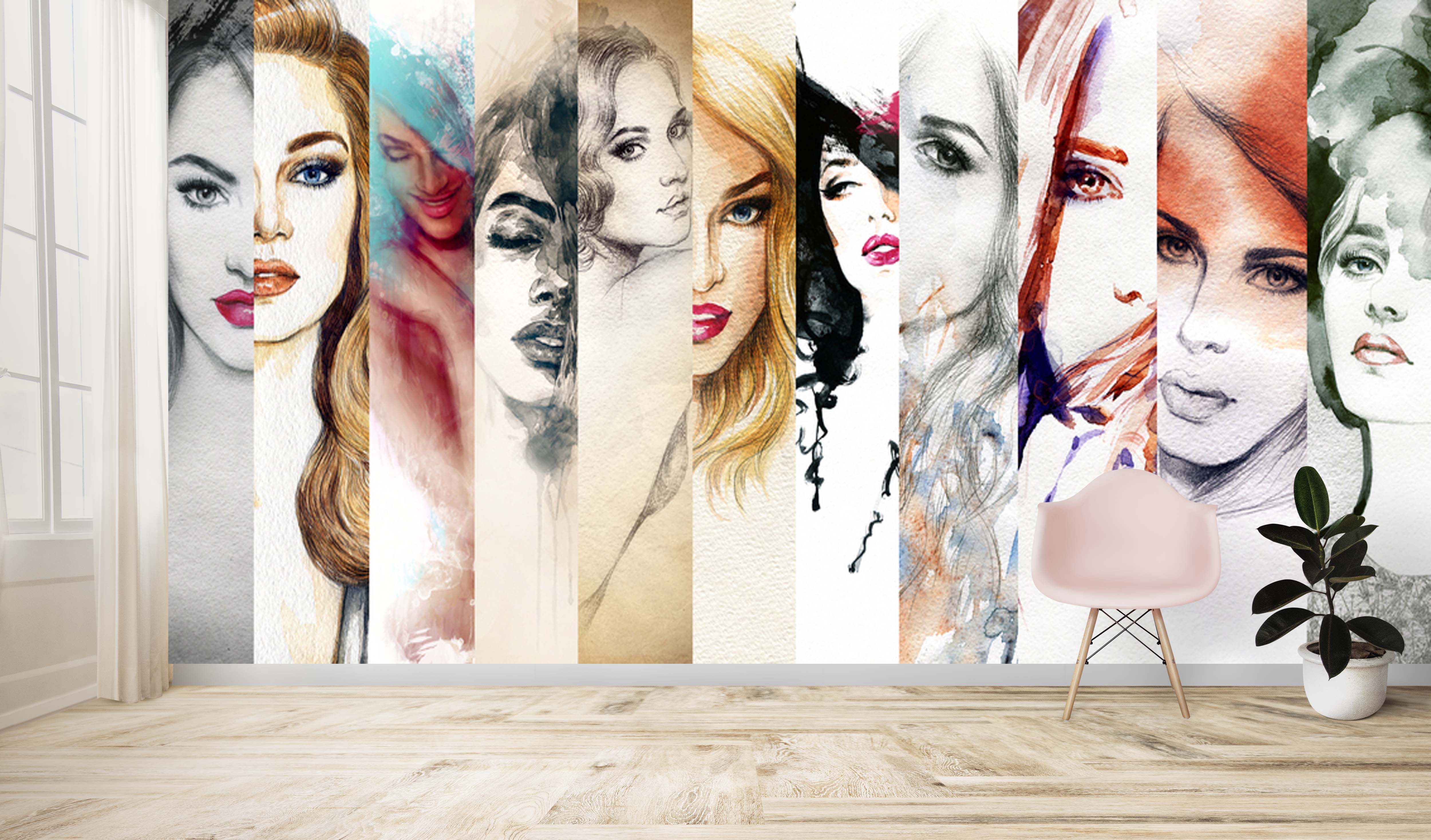 💄✨ Makeup Theme Wall Mural – Beauty Meets Style! ✨💄
