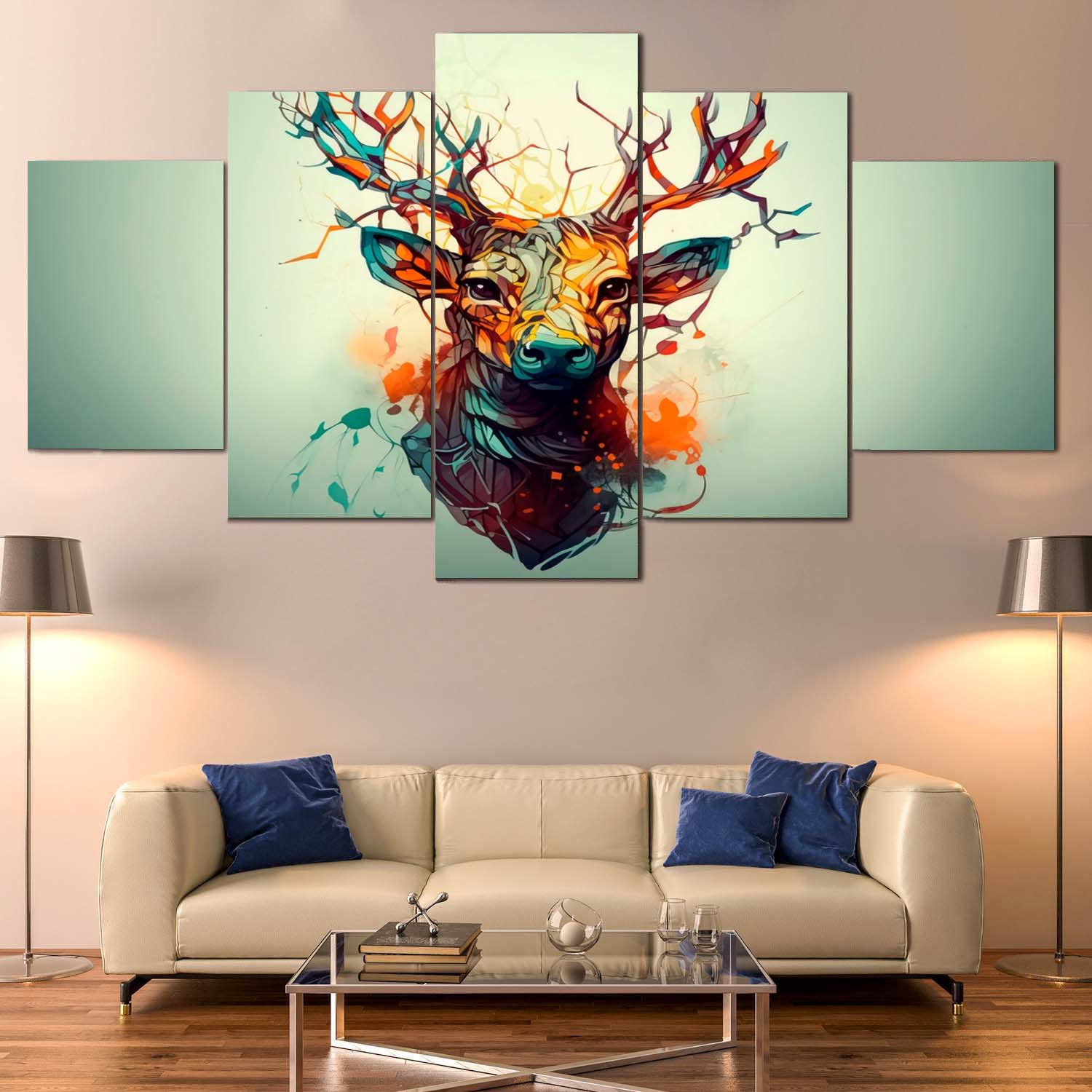 🐾 Animal 5-Panel Canvas 🌿