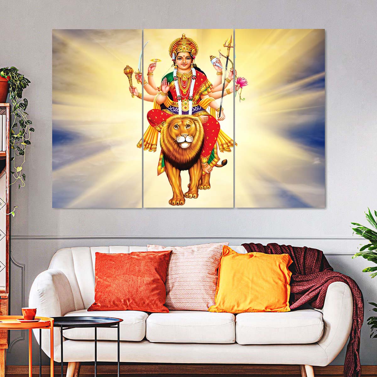 Durga Mata 5-Panel Canvas