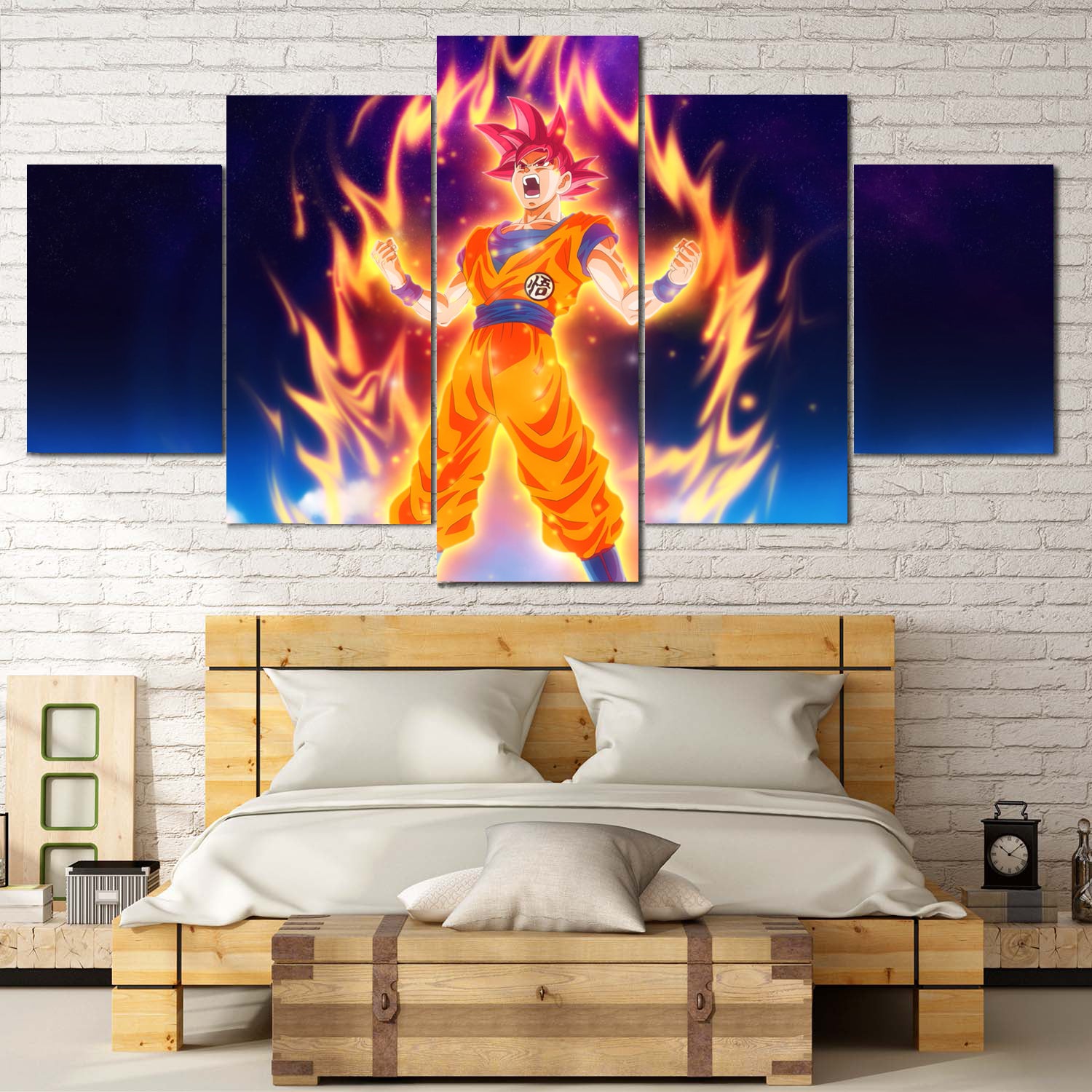 Anime Magic Five Panel Canvas.