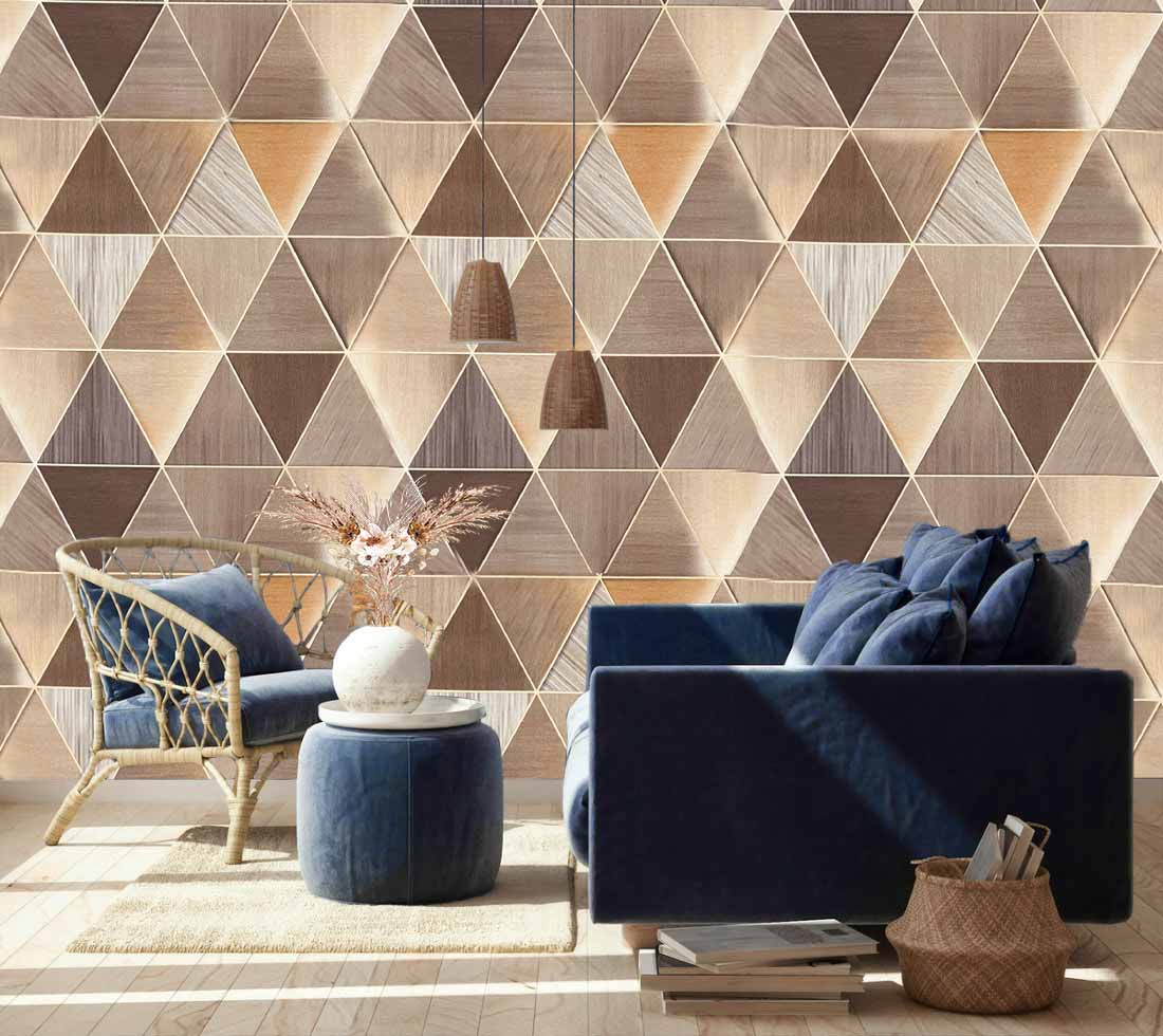 Geometric Triangle Pattern Wallpaper 💥