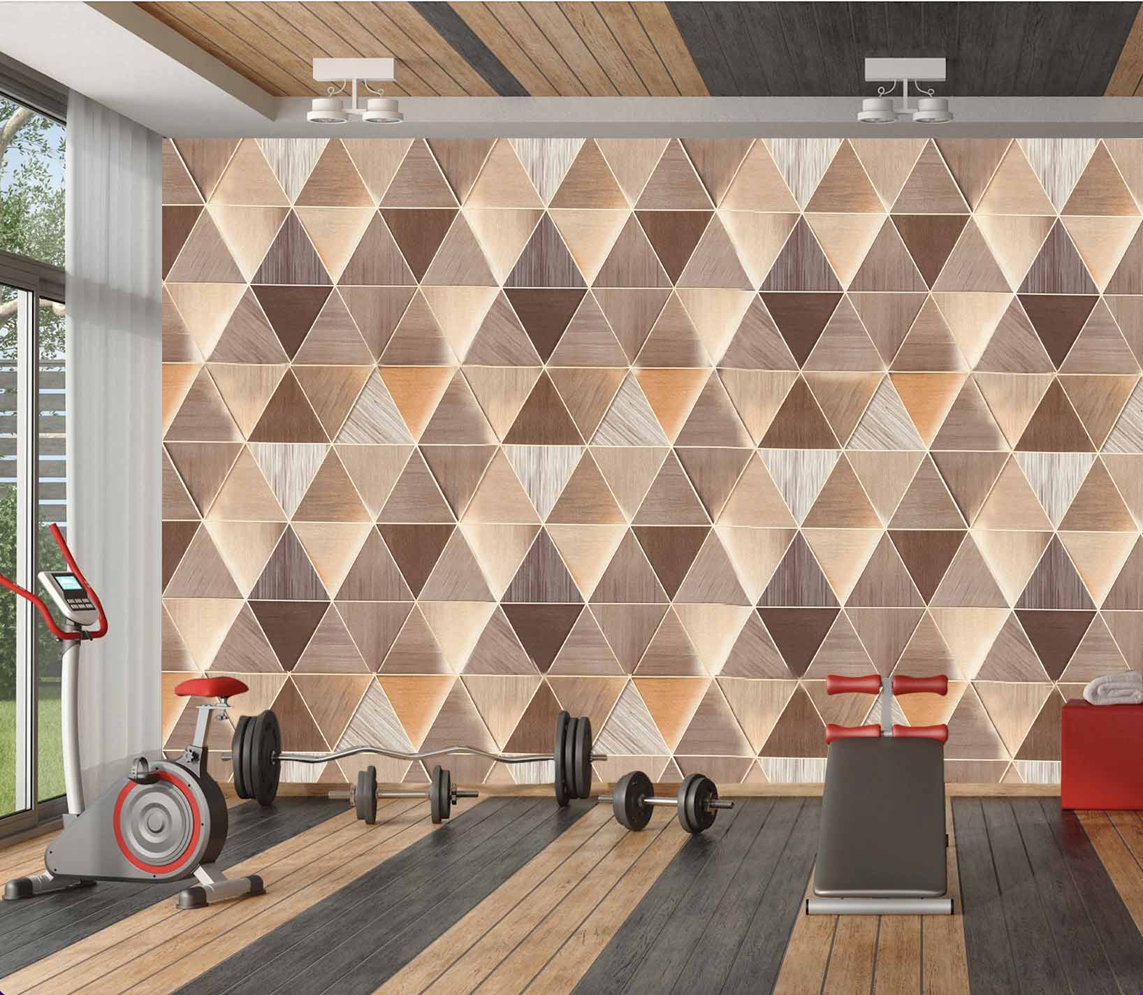 Geometric Triangle Pattern Wallpaper 💥