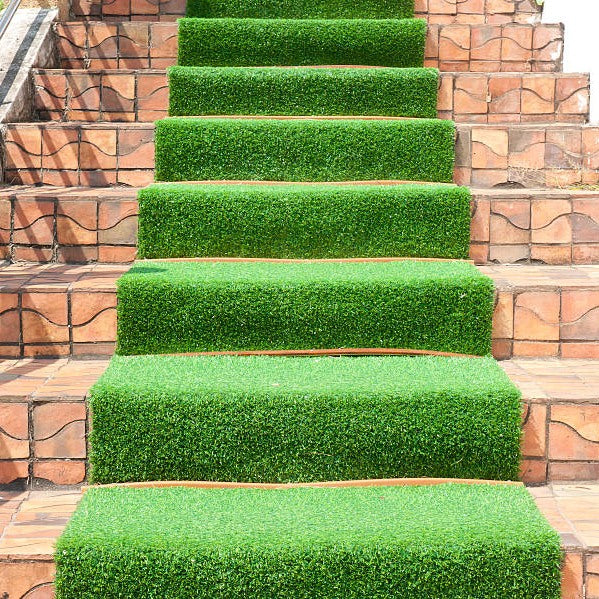 Green Stairs Happy Home (Artificial Landscape Turf for staircase BAG4016)