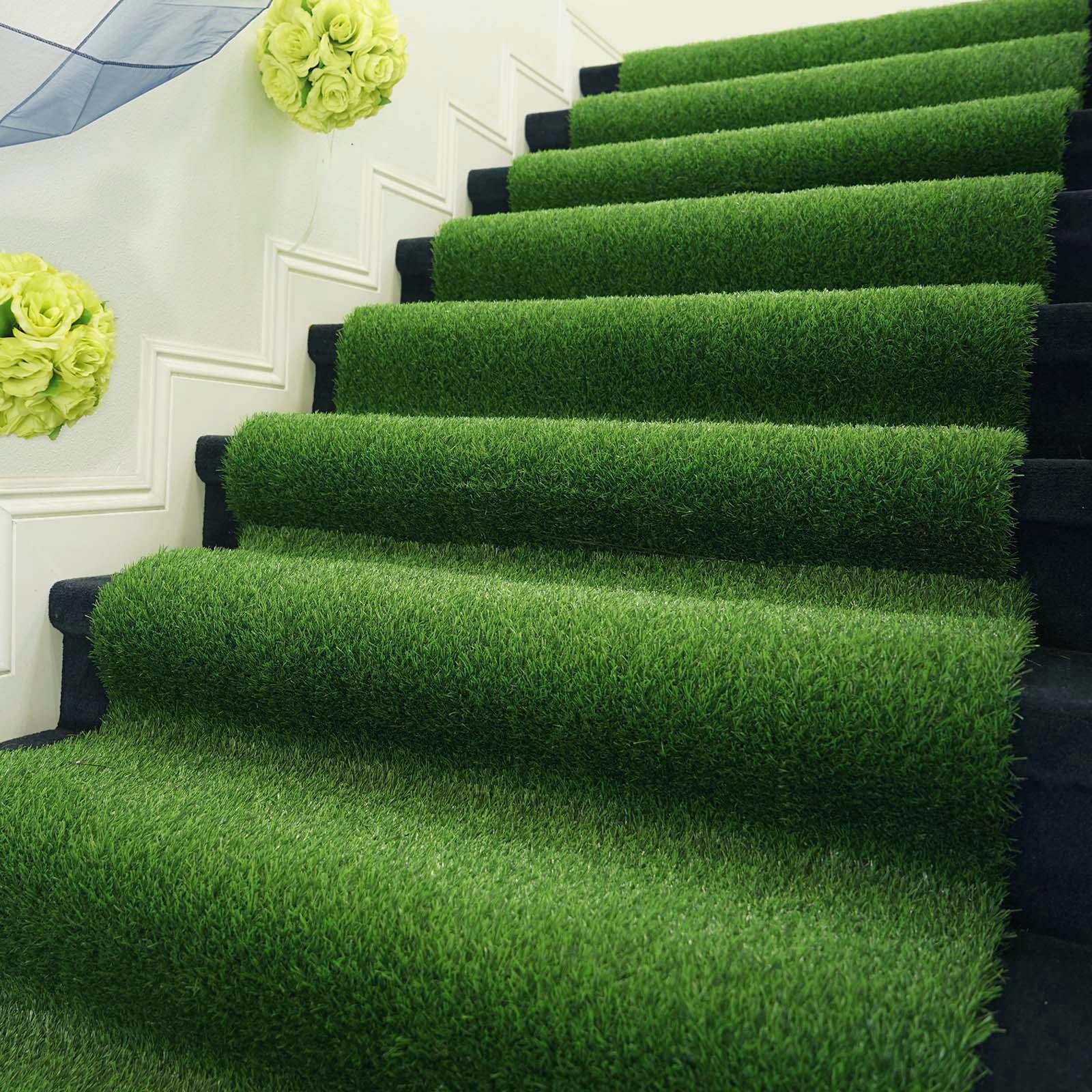 Green Stairs Happy Home (Artificial Landscape Turf for staircase BAG4016)