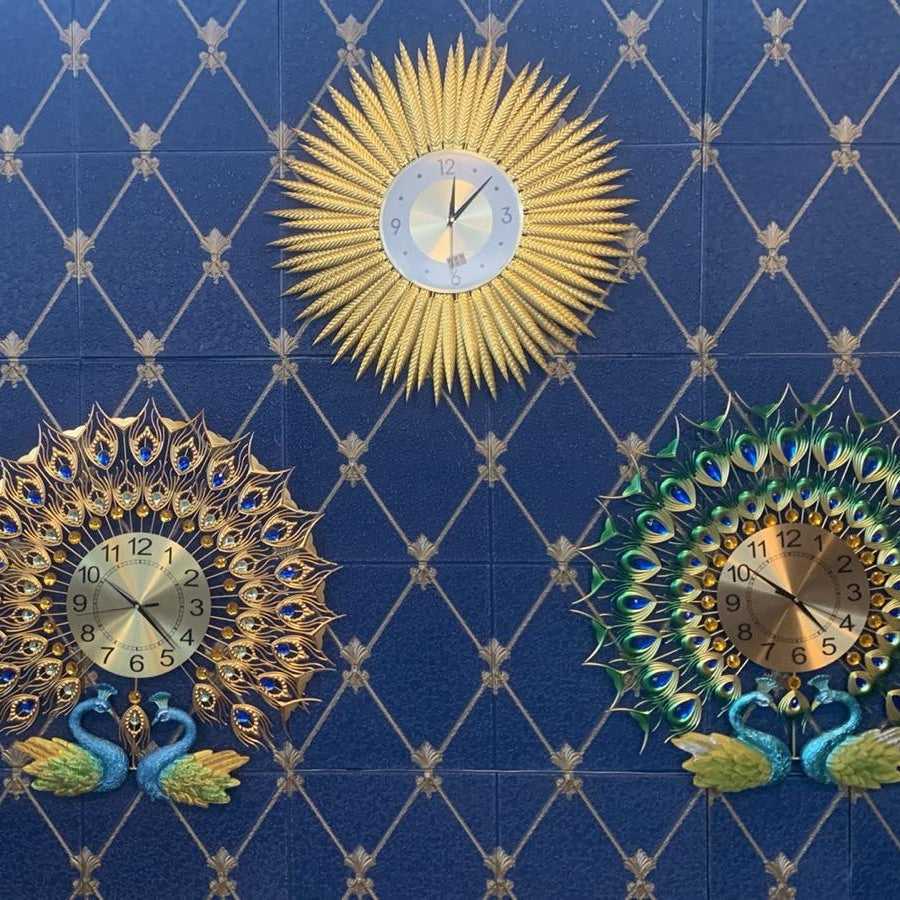 Blue & Golden Flower Wall Foam