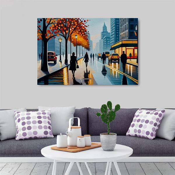 City Artwork Wall Canvas Decoration