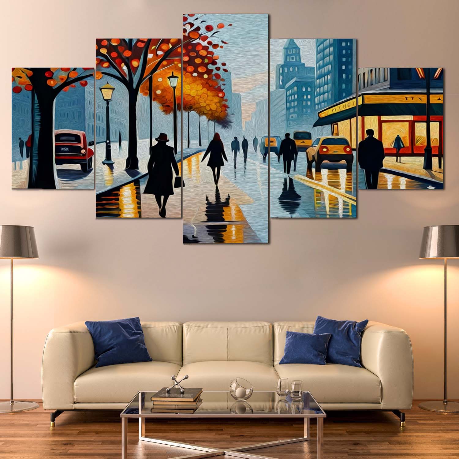 City Artwork Wall Canvas Decoration