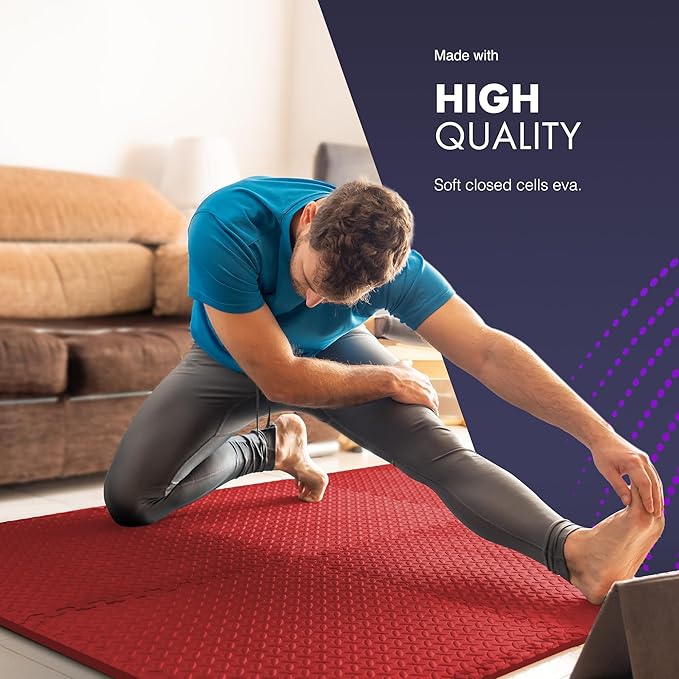 Interlock Eva Foam Mat ( 1 M X 1 M) Gym Mat , Yoga Mat and sports Mat