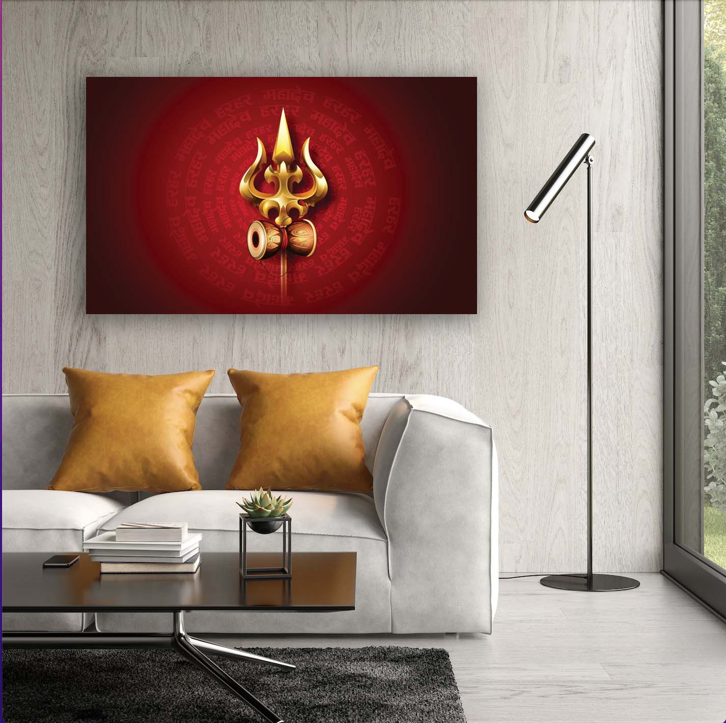 🕉️ Lord Shiva Trishul Five Canvas🔱