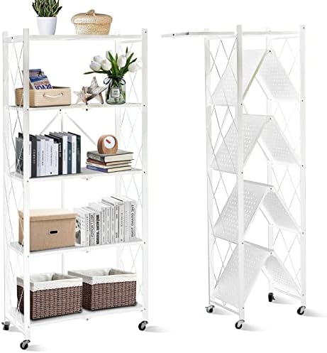 Portable 5-Layer Foldable Rack- Perfect for Kitchen,Room and shop Ideal For Small rooms