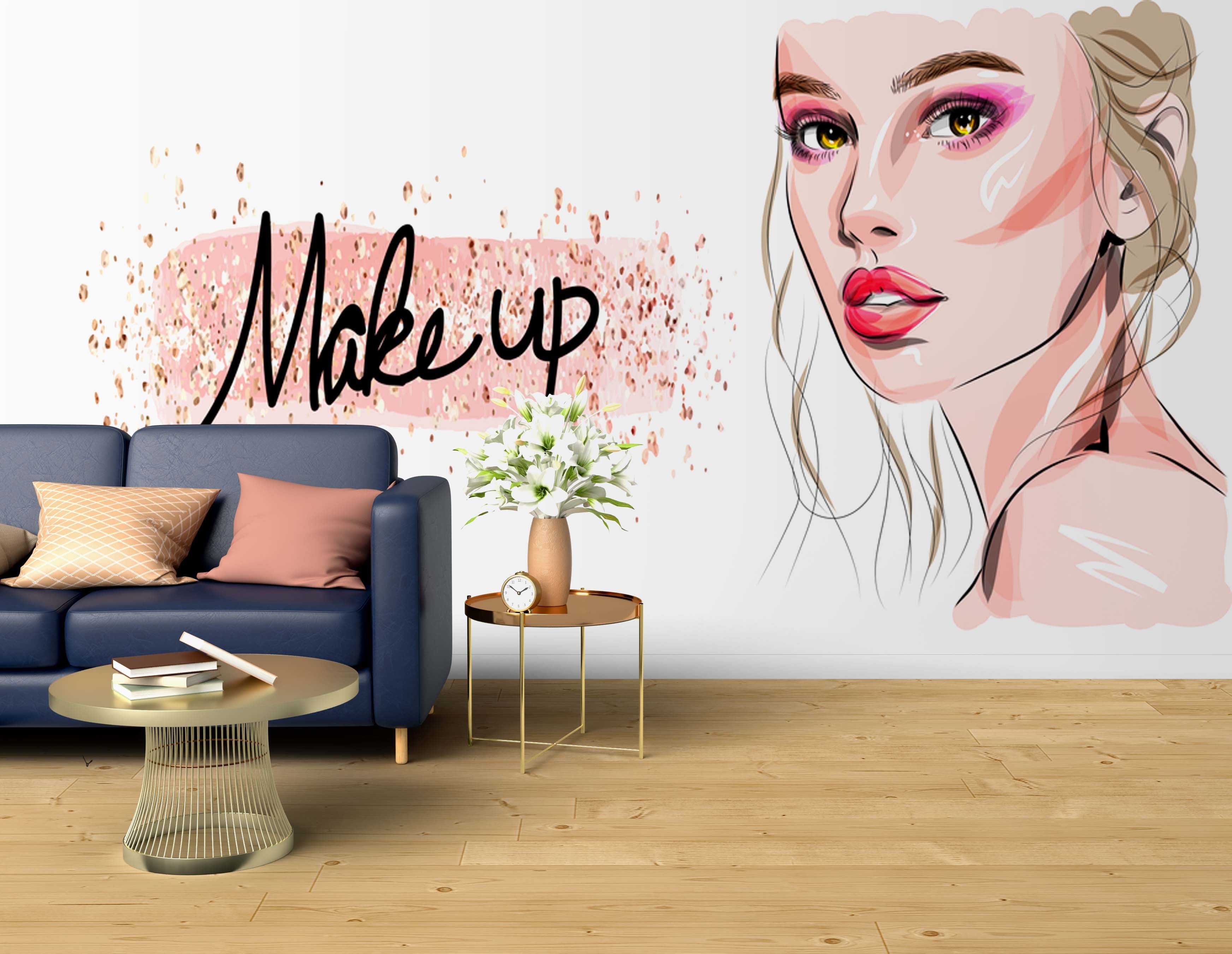 💄✨ Makeup Theme Wall Mural – Beauty Meets Style! ✨💄