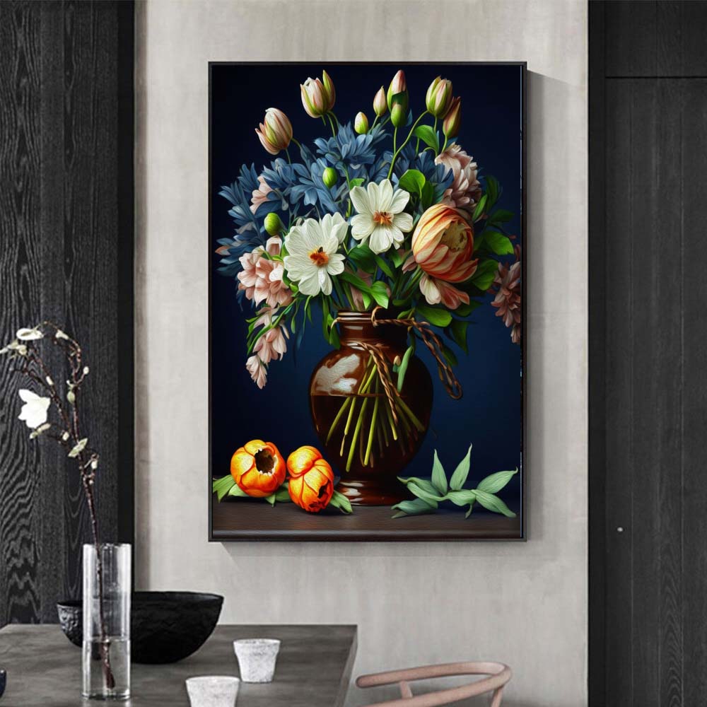 Flower Single Panel Canvas – Add Natural Beauty to Your Walls 🌸