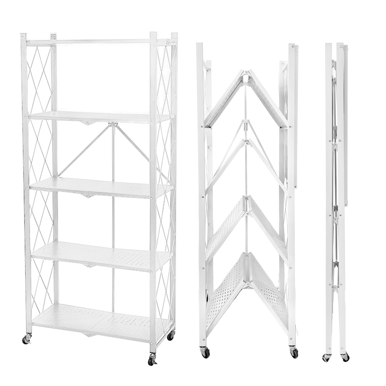Portable 5-Layer Foldable Rack- Perfect for Kitchen,Room and shop Ideal For Small rooms