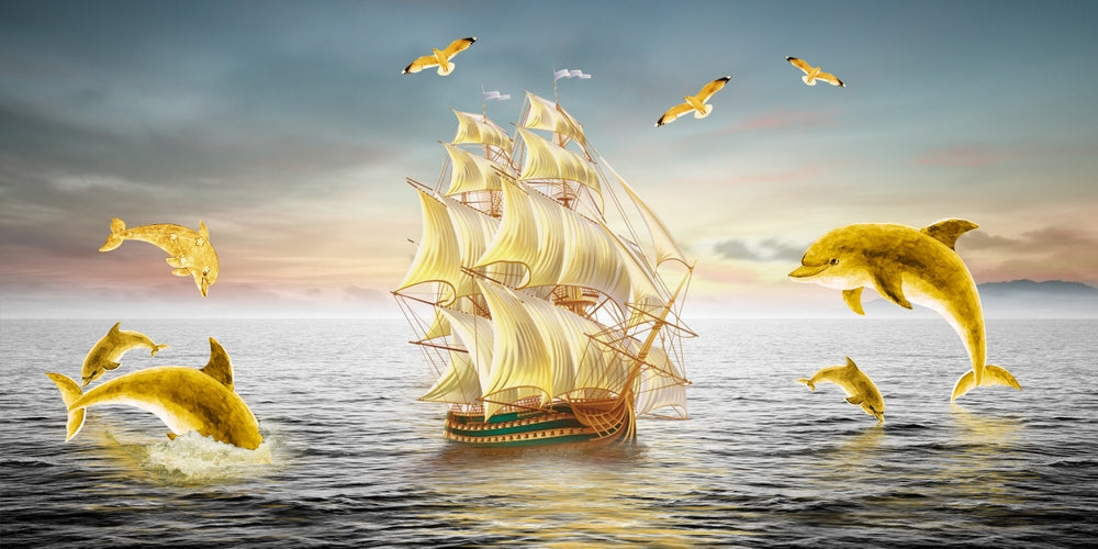 🚤 Boat-Themed Wall Canvas