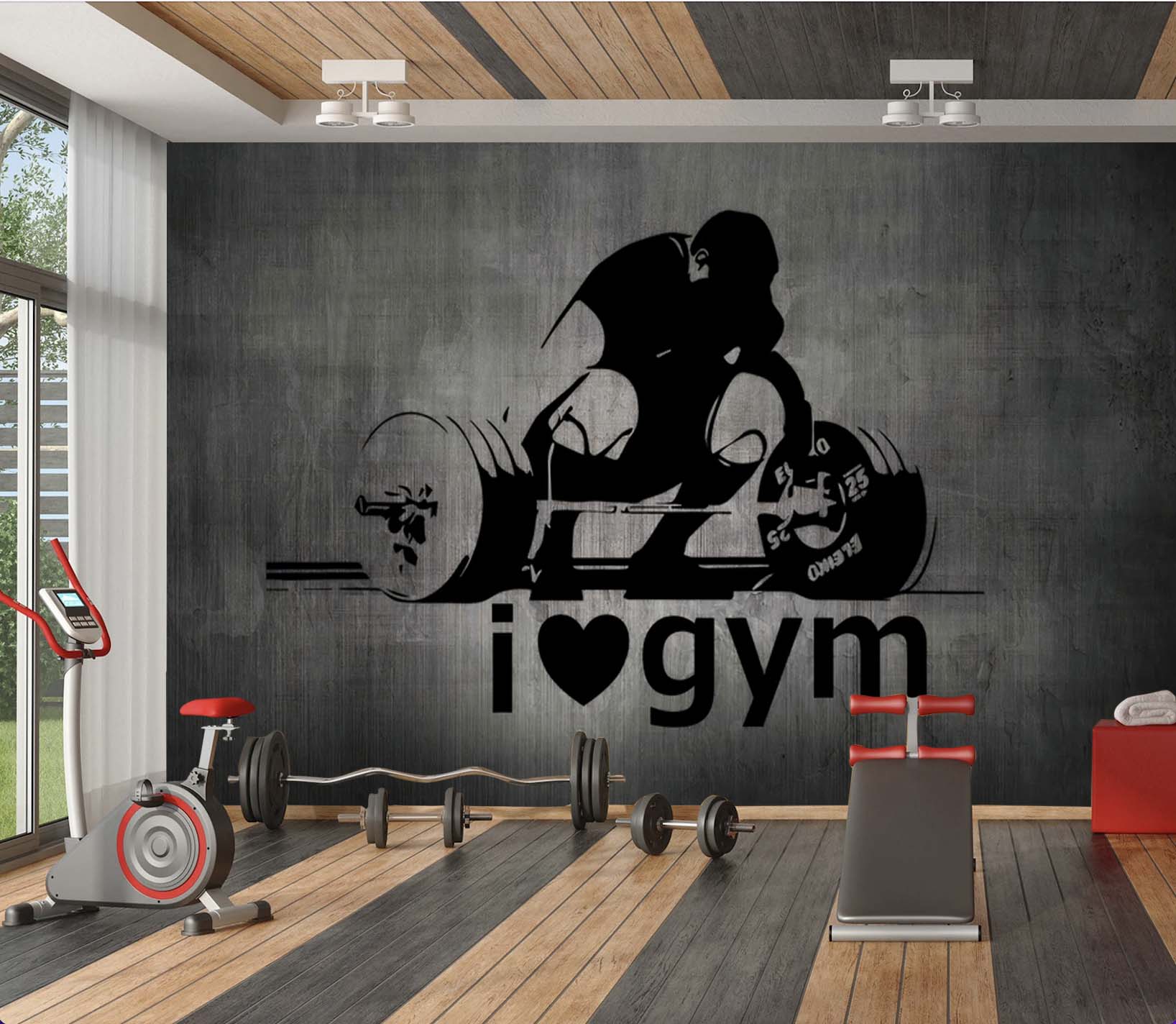 Transform Your Gym with a Powerful Wall Mural 💪