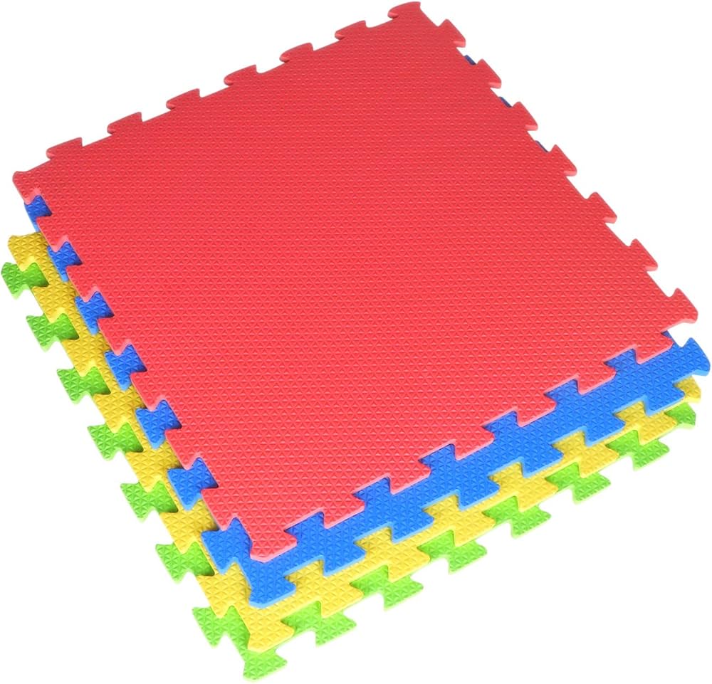 Interlock Eva Foam Mat ( 1 M X 1 M) Gym Mat , Yoga Mat and sports Mat