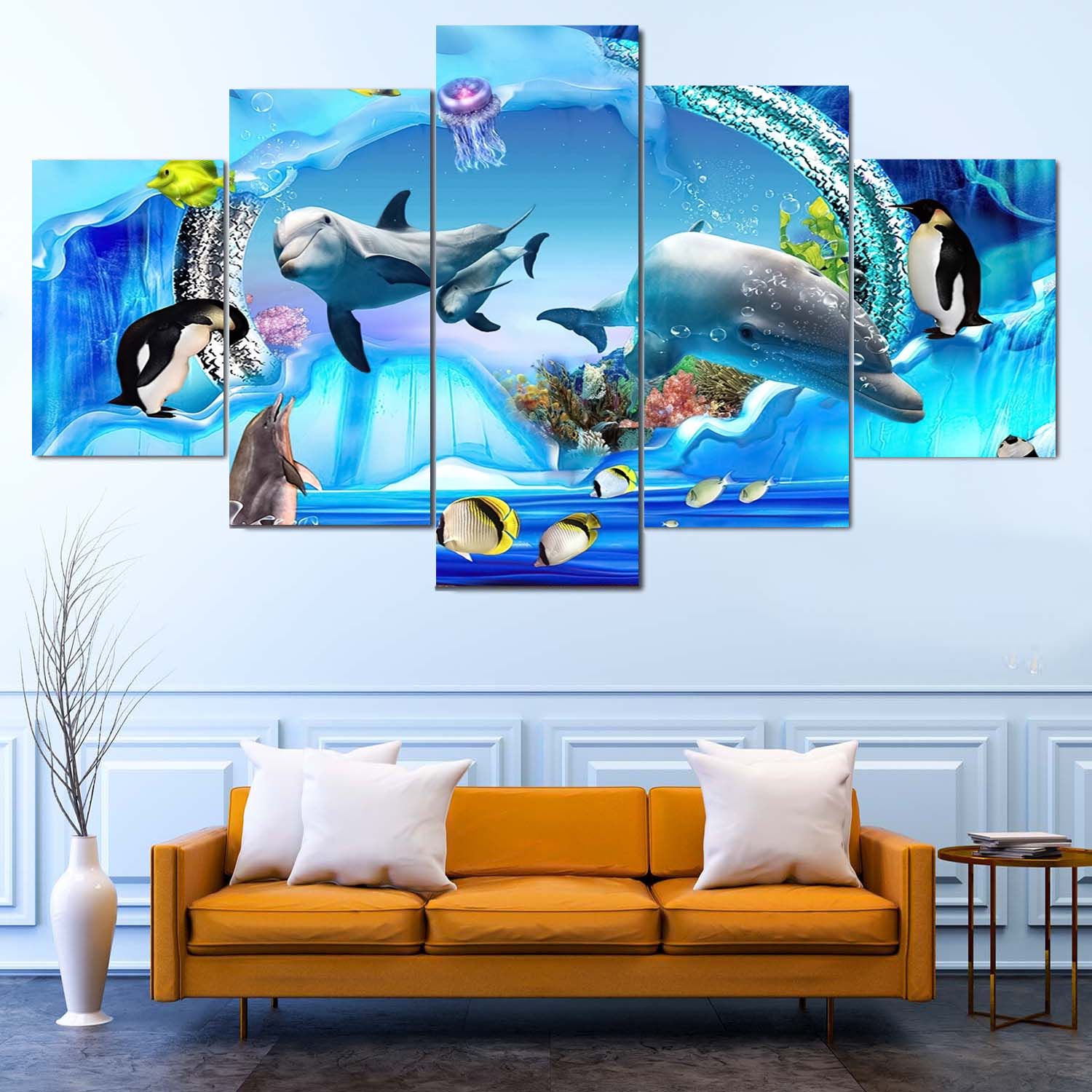 🐠 5 Panel Fish Canvas