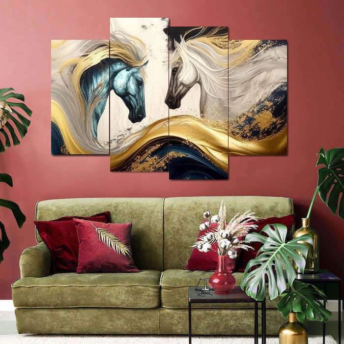 Animal 4 Panel Canvas