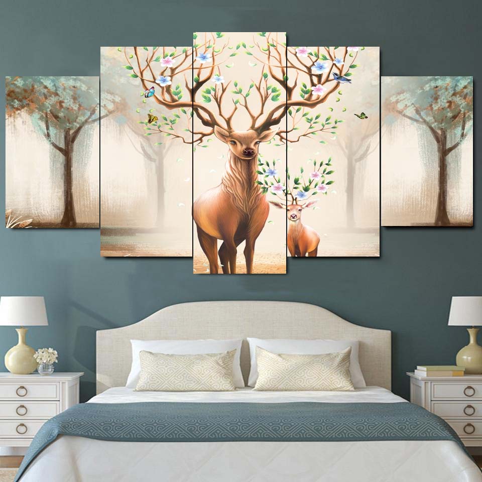 🐾 Animal 5-Panel Canvas 🌿