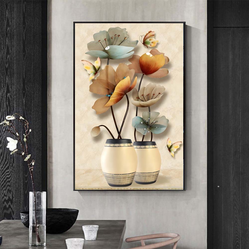 Flower Single Panel Canvas – Add Natural Beauty to Your Walls 🌸