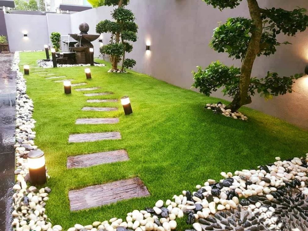 Stylish And Green Pathways Decoration With Greenary All Year Round(BAG3516)