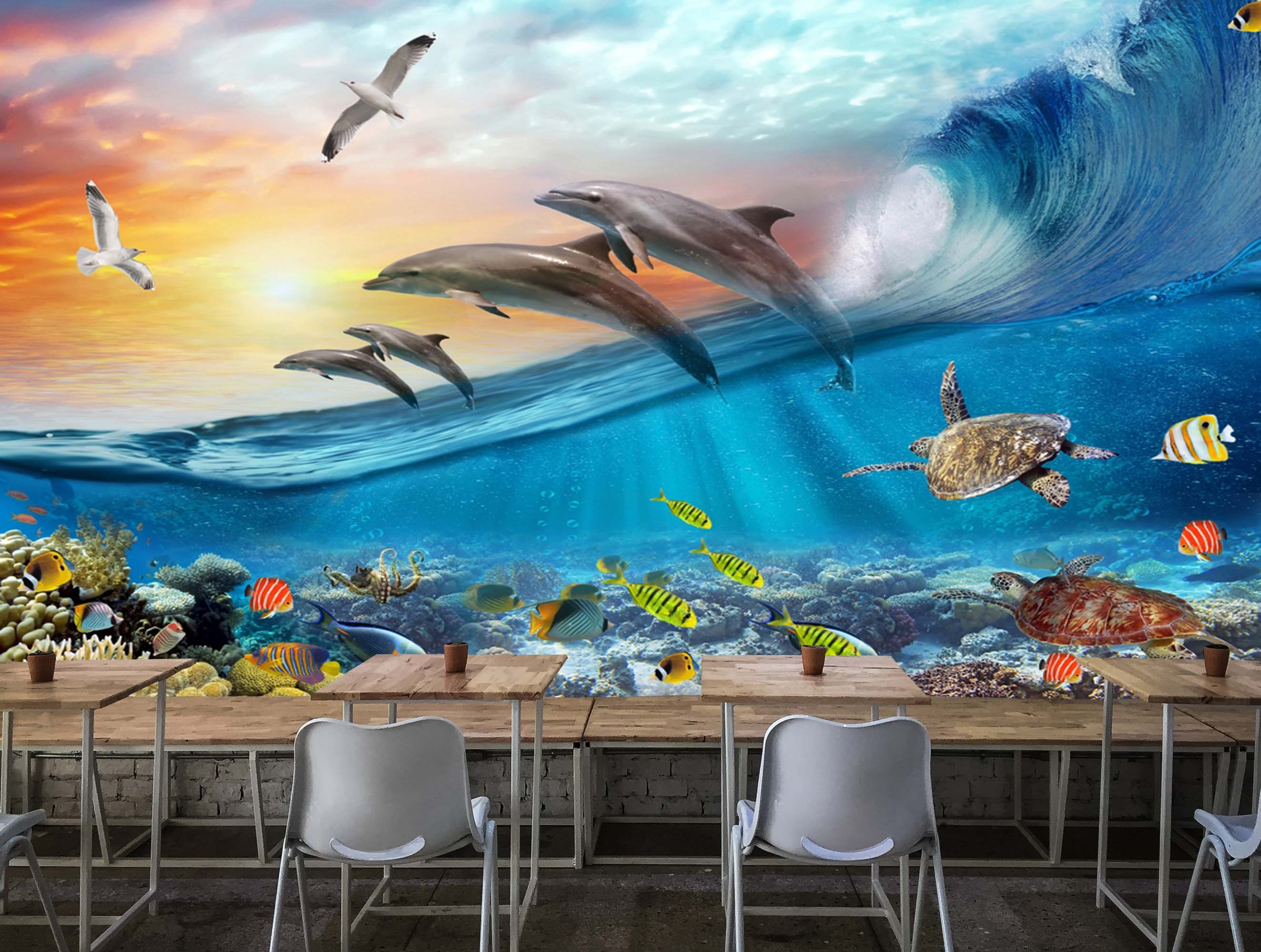 Bring Life and Freshness to your Walls with our Fish Wall Mural